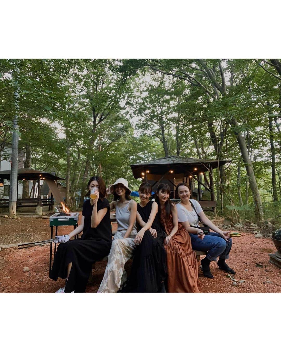 宮本沙恵さんのインスタグラム写真 - (宮本沙恵Instagram)「女子旅🤎💚 BBQして夜はトランプやったり🃏 トトロとカブトムシもいたのだ！ んーっ楽しかった🤤✨ . #栃木#那須#テディベア博物館#キャンプ#夏の思い出」8月17日 20時39分 - saebi