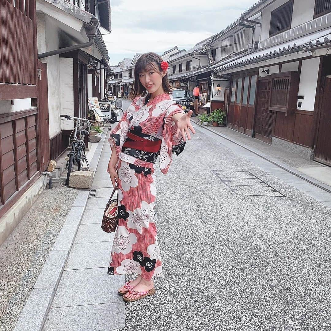 横田萌さんのインスタグラム写真 - (横田萌Instagram)「. . ちょっと彼女感ある？！🥰  #倉敷 #倉敷美観地区 #浴衣レンタル #美観地区 #彼女感」8月17日 21時41分 - jaaamping