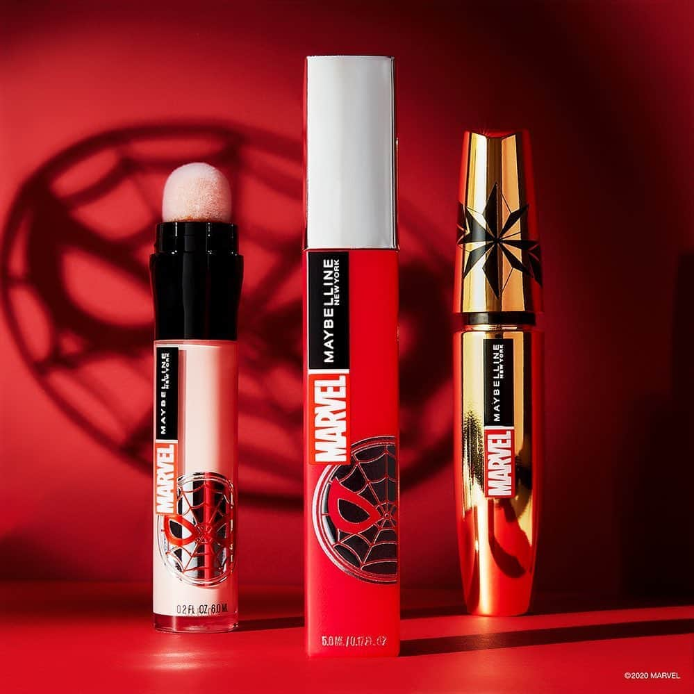 Maybelline New Yorkさんのインスタグラム写真 - (Maybelline New YorkInstagram)「Our spidey-sences are tingling for this NEW #marvelxmaybelline collection!🕸 Check your local Maybelline website to shop the same super-power products you love, now with limited edition packaging! Which of these beauty heros can you not live without?🤔」8月17日 22時35分 - maybelline