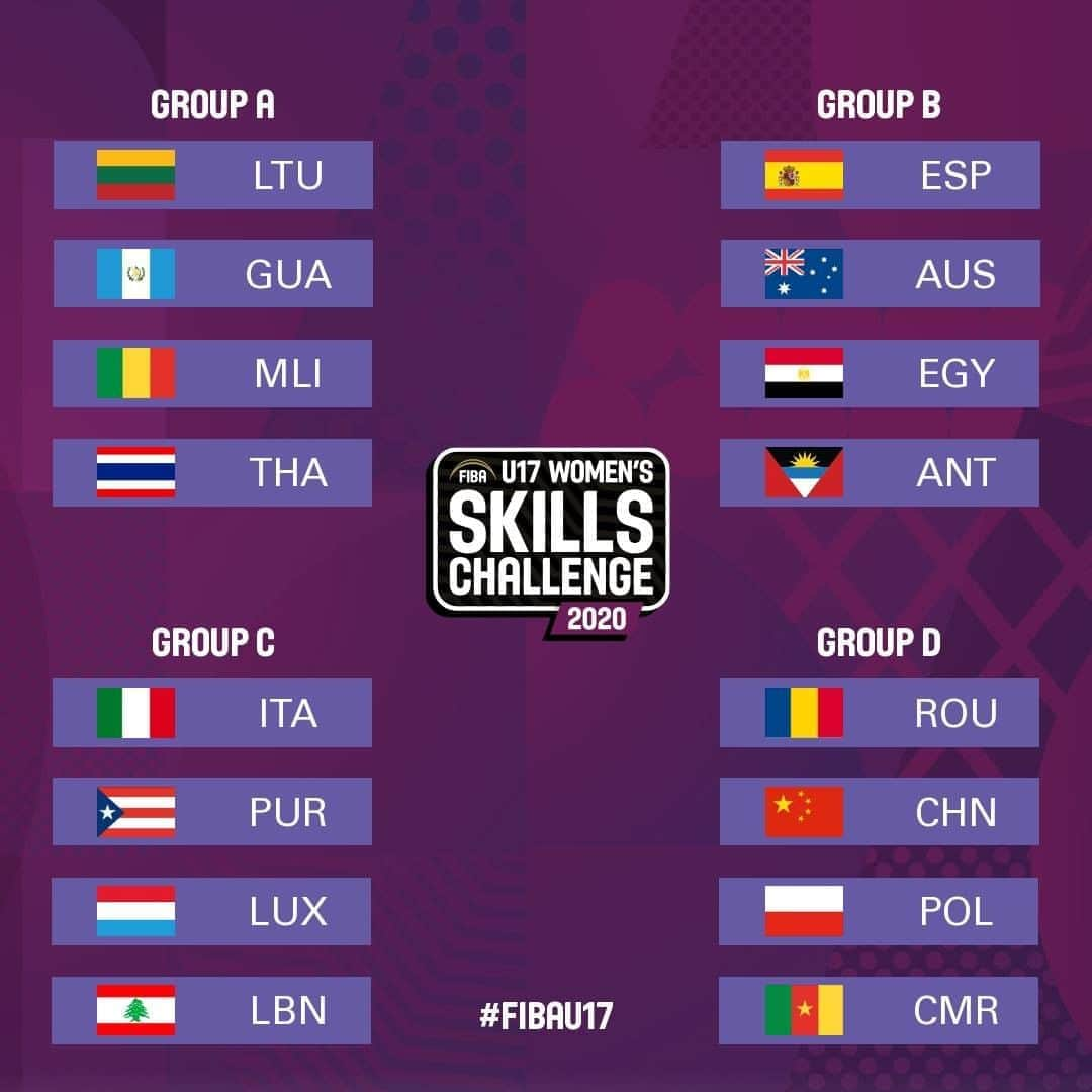 FIBAさんのインスタグラム写真 - (FIBAInstagram)「The stage is set for the #FIBAU17 Skills Challenge ✅   16 National Teams in the boys and girls categories square off remotely to be the best & the fastest to complete their challenges.  Videos and more information on FIBA.basketball/skills-challenge.  Show some ❤️️ for your country!」8月17日 22時36分 - fiba