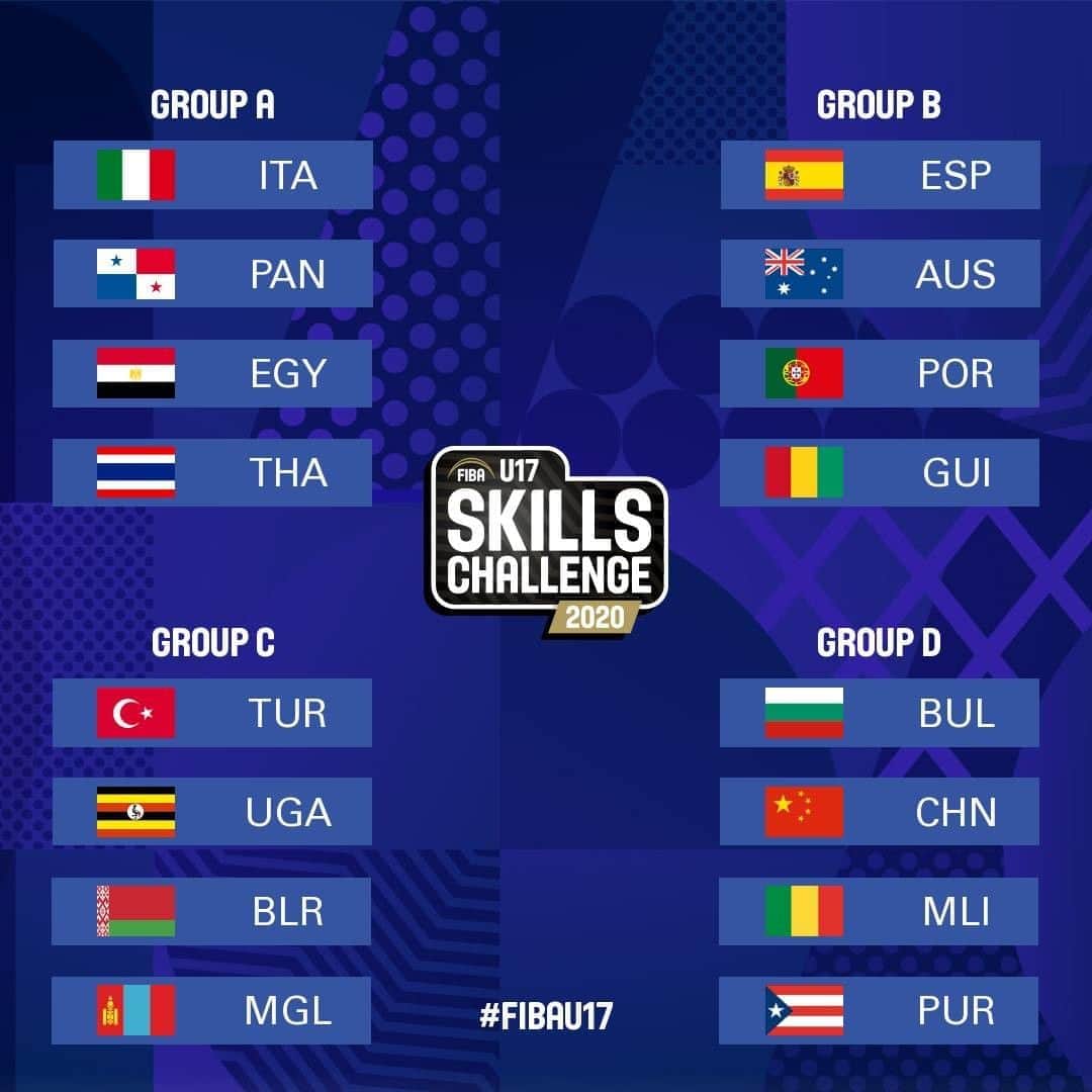 FIBAさんのインスタグラム写真 - (FIBAInstagram)「The stage is set for the #FIBAU17 Skills Challenge ✅   16 National Teams in the boys and girls categories square off remotely to be the best & the fastest to complete their challenges.  Videos and more information on FIBA.basketball/skills-challenge.  Show some ❤️️ for your country!」8月17日 22時36分 - fiba