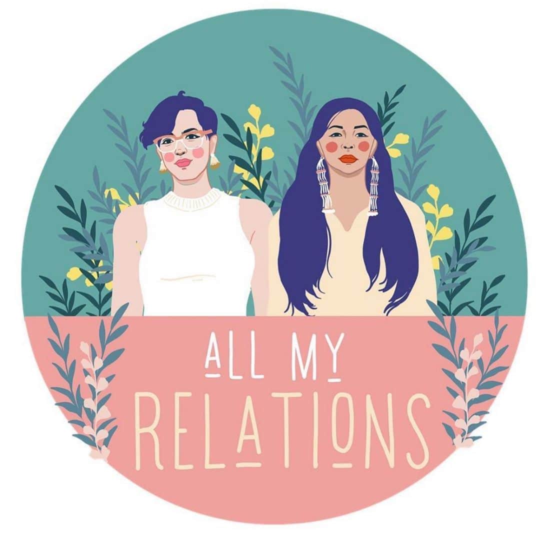 Grace Bonneyのインスタグラム：「Hi Relatives, Matika here from @project_562 . T’igwicid (thank you) for continuing to tune into our @DesignSponge collaboration☺️. This week has special content made just for you!!! We’ll be releasing three new episodes on our pod, All My Relations, co-hosted by @nativeapprops and @project_562.  We’re calling the three-part series “Indigenous Artist to Artist Conversations”, and we hope that you will love them as much as we do. This afternoon at 3pm pst/ 6pm est Adrienne and I will be going live on @designsponge to talk to you about @Amrpodcast’s origin story, why we feel it’s important, and how we hope to be better relatives. We hope you’ll join us!   All My Relations podcast is a space to explore relationships: between one another, the land, the water, with ancestors and with our non-human relatives. We see our mission as two-fold: to create a space in podcasting for Indigenous peoples to hear themselves that reflects the challenges and joys of our communities; and to proffer the non-Native public the influence of Indigenous knowledge through teachings and scholarship on relationality, sustainability, education, language, gender, feminism, art, and more. Each episode is highlights ideologically moving scholars, activists, culture-bearers and knowledge-keepers who challenge and reform settler (non-Native) ideas about our connections to each other and Mother Earth.」