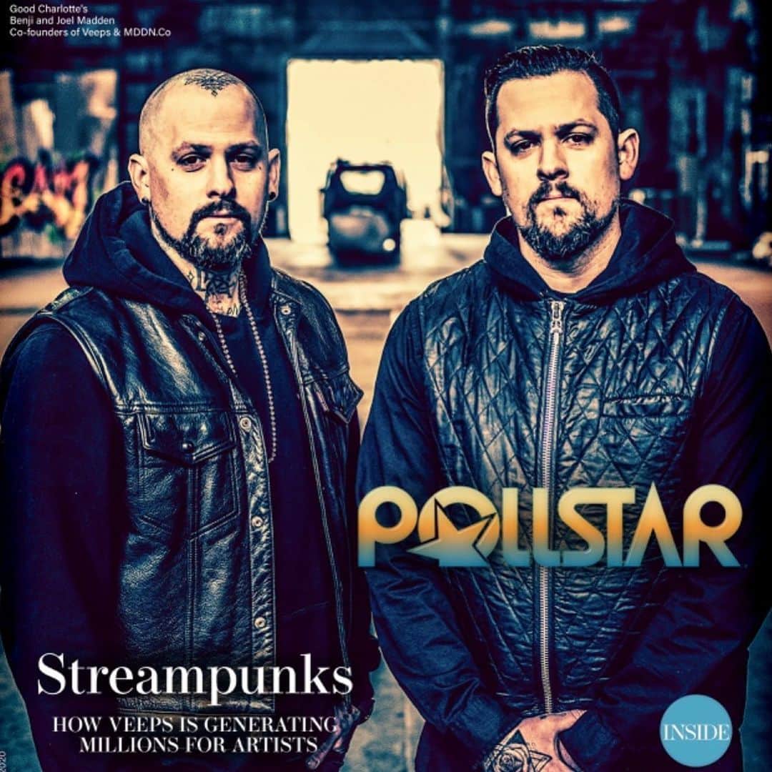 ジョエル・マッデンのインスタグラム：「💜 @pollstar_official + @veeps」