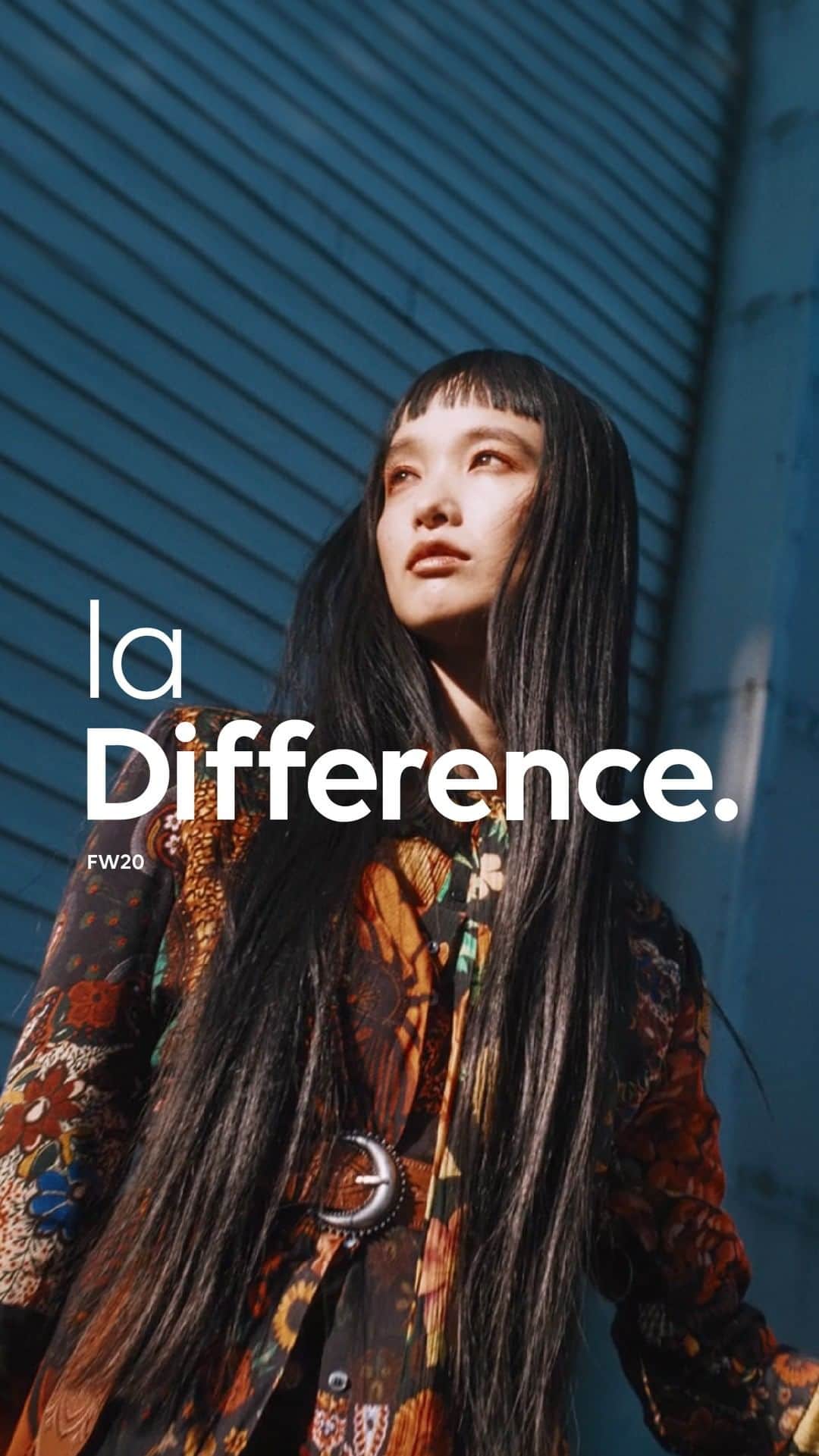 デシグアルのインスタグラム：「✨What makes you different makes you ✨Our FW20 Collection is an ode to the city and the difference. A tribute to Tokyo, full of contrasts, full of stories and endless inspiration.  Welcome to #LaDifference」