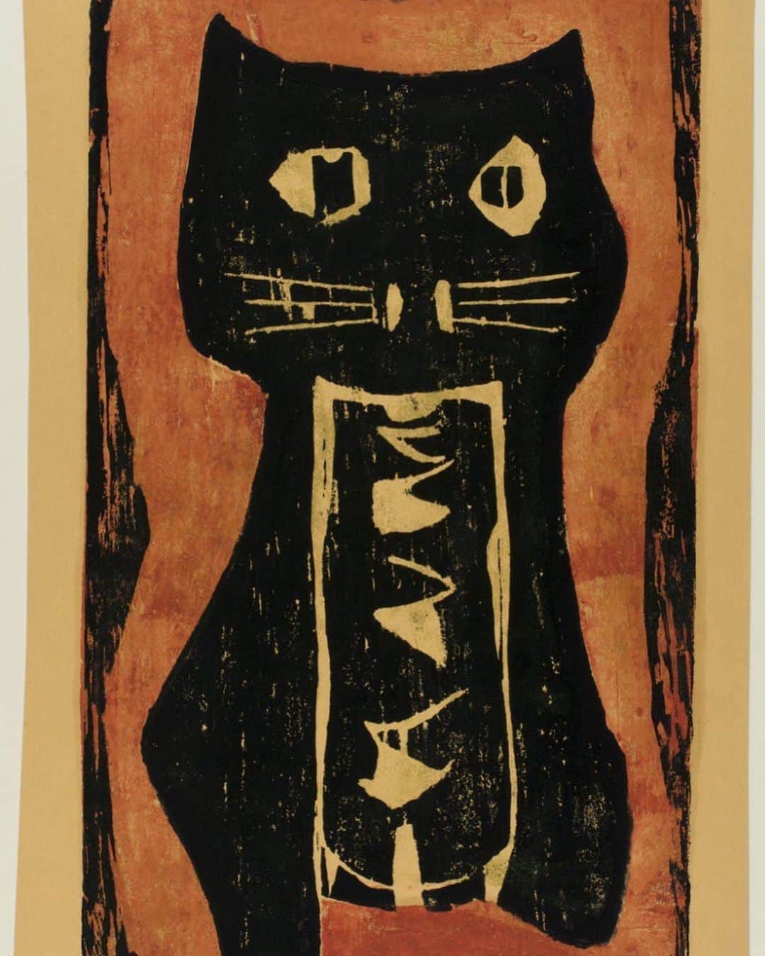フィラデルフィア美術館さんのインスタグラム写真 - (フィラデルフィア美術館Instagram)「They say a black cat is bad luck, but we have our doubts. Wishing you and your feline friends a purrfect #BlackCatAppreciationDay.  "Pussycat," around 1954, by Abraham P. Hankins」8月17日 23時56分 - philamuseum