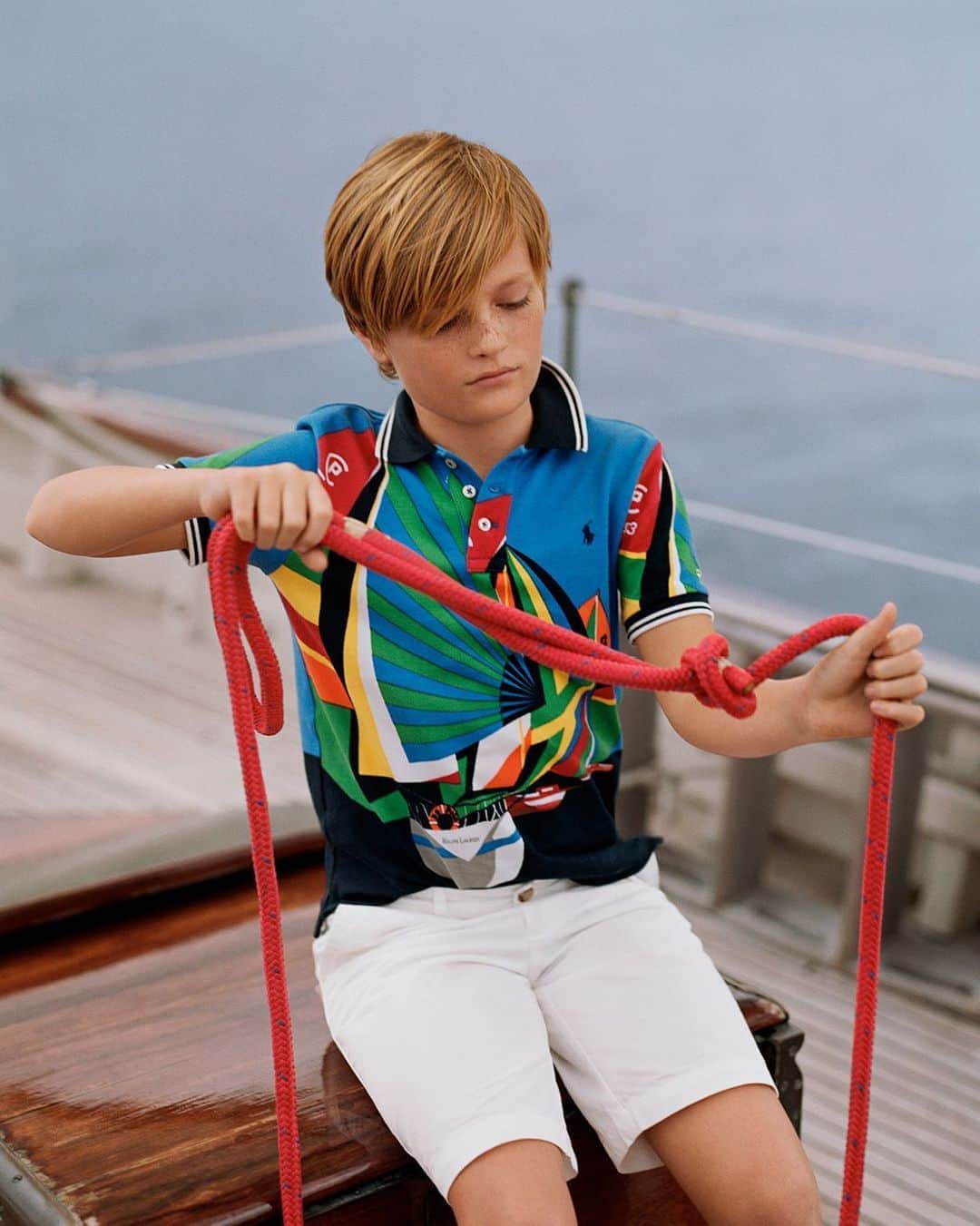 Polo Ralph Laurenさんのインスタグラム写真 - (Polo Ralph LaurenInstagram)「Inspired by the sea, our limited-edition Nautical Polo Shirt reimagines the timeless icon in a nautical motif.   Explore the full Polo Shirt collection via the link in bio.  #PoloRalphLauren #ThePoloShirt #RLKids」8月18日 0時42分 - poloralphlauren
