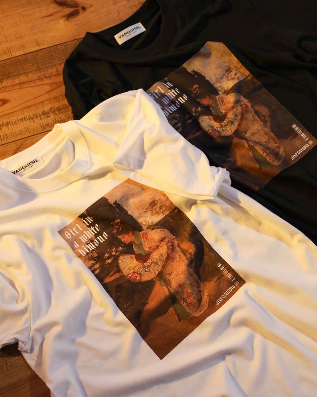 ヴァンキッシュのインスタグラム：「ㅤㅤㅤㅤㅤㅤㅤㅤㅤㅤㅤㅤㅤ ㅤㅤㅤㅤㅤㅤㅤㅤㅤㅤㅤㅤㅤ ■ Geisha girl T-shirt[VWC060] Color:White/Black Size:M/L/XL JPY 7,150 (tax included)  ㅤㅤㅤㅤㅤㅤㅤㅤㅤㅤㅤㅤ Shop link bio！ ——————————————— ‪#VANQUISH #vanquishjp」