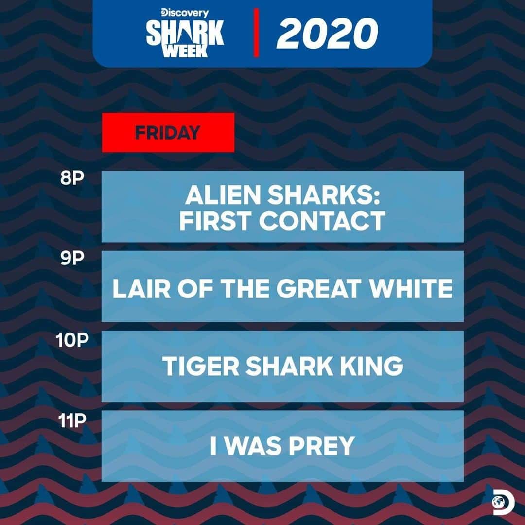 Discoveryさんのインスタグラム写真 - (DiscoveryInstagram)「Which #SharkWeek shows will you be watching? Scroll through for the schedule. 🗓🦈」8月3日 9時00分 - discovery
