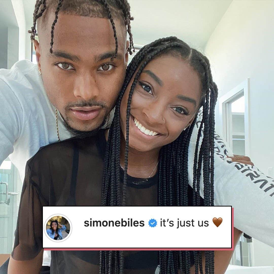 E! Onlineさんのインスタグラム写真 - (E! OnlineInstagram)「We're doing backflips over this adorable announcement. 😍 Simone Biles and #HoustonTexans player Jonathan Owens are Instagram official.(📷:Instagram)」8月3日 9時01分 - enews