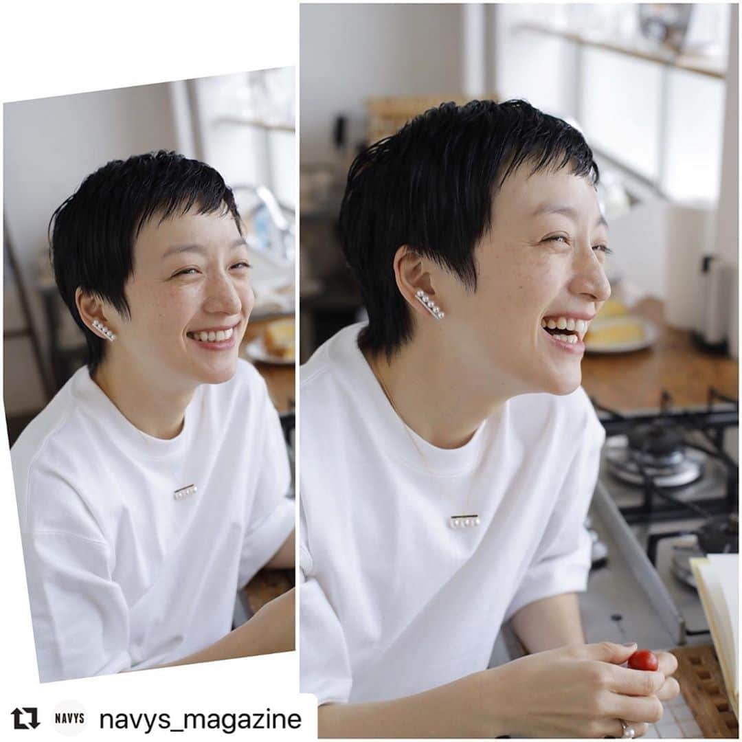 高山都さんのインスタグラム写真 - (高山都Instagram)「お気に入りのカット　@navys_magazine  ほぼノーメイクにゆったり白Tシャツ、そこに本物のジュエリー @tasaki_intl  こーいうスタイルやりたいなー。 次、自分にご褒美ジュエリー買う時、タサキのパールもずっと頭の中にある候補なんです。。  よし、月曜日！元気に今週も頑張ろう。  #Repost @navys_magazine with @make_repost ・・・ . 白いTシャツ。﻿ これはまぎれもなく夏の必需品。﻿ ﻿ 肩がすこし落ちたゆとりのある﻿ サイズ感が今の気分です。﻿ ﻿ 透けない厚手のタイプなら﻿ 一枚でさらりと着こなしたいですね。﻿ ﻿ 美しいパールのジュエリーを携えて﻿ カジュアルとエレガントの﻿ バランス感を大切にコーディネートしてみましょ♡﻿ ﻿ 素敵な大人の休日コーデの完成です。﻿ ﻿ ﻿ 笑顔の絶えない1日になりますように。﻿ ﻿ ﻿ ﻿ model_高山都（ @miyare38 ）﻿ ﻿ ﻿ #イヤリング﻿ #リング﻿ #ネックレス﻿ @tasaki_intl﻿ ﻿ #Tシャツ﻿ @beams_boy_harajuku﻿ ﻿ ﻿ ・・・・・・・・・・・・・・・・・・・・・・・・・・﻿ ﻿ ﻿ #navys #ネイビーズ #navysmagazine #cluel #クルーエル #大人ファッション #fashion #シンプルコーデ #ベーシックコーデ #夏スタイル #丁寧な暮らし #ライフスタイル #シンプルが好き #白Tシャツ #オーバーサイズ #アクセサリー #バランスエラリング #バランスネオペンダント #バランスダイヤモンドパヴェイヤリング #tasaki #タサキ #リング #高山都﻿ ﻿ ﻿ ﻿ こちらのアカウントも更新中﻿ @cluelmagazine﻿ @cluel_homme」8月3日 9時13分 - miyare38