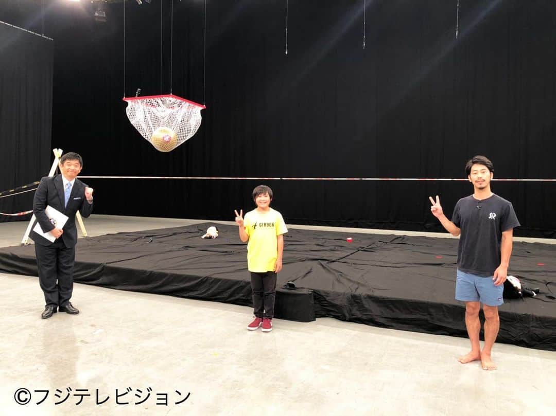 のインスタグラム：「8月9日放送のジャンクスポーツにちょろっとでます。  #スラックラインリサーチ #スラックライン #ジャンクスポーツ #大杉徹 #りくと #フジテレビ #slackline」