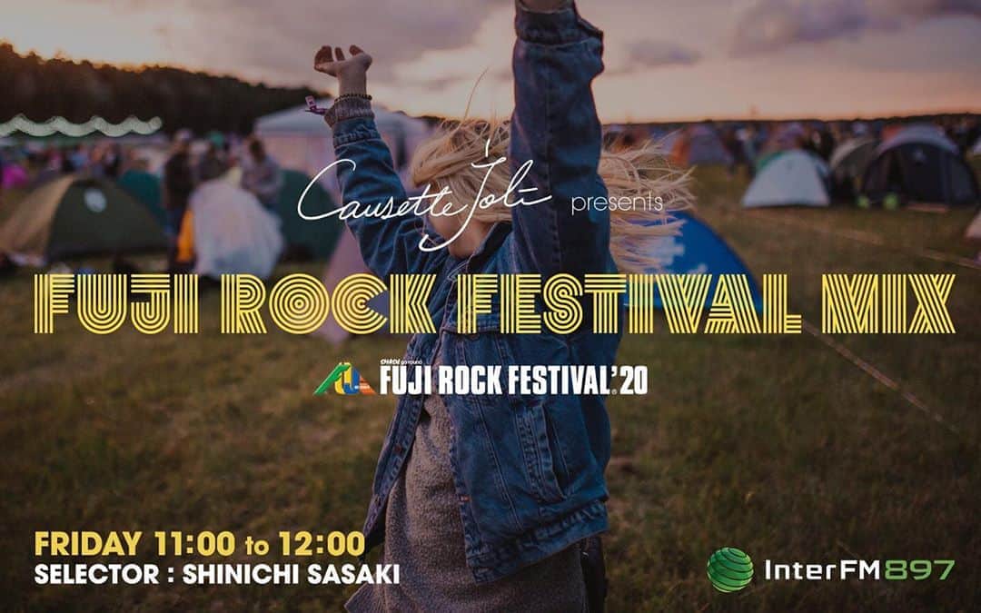 InterFM897さんのインスタグラム写真 - (InterFM897Instagram)「苗場を感じよう！ ８月限定プログラム   金曜日 11:00-12:00 Causette.Joli presents FUJI ROCK FESTIVAL MIX  FUJI ROCK FESTIVAL @fujirock_jp のオフィシャルメディアステーションであるInterFM897と、オフィシャルサポーターのマニキュアブランド「コゼットジョリ @causettejoli 」がお届けする『FUJI ROCK FESTIVAL MIX』。  新型コロナウイルス感染拡大防止の観点から開催延期となった、今年のFUJI ROCK FESTIVAL '20。  来年の8月に苗場で会えることを楽しみに、今は「フジロック」に想いを寄せて、過去のフジロック出演アーティストの楽曲でつづる1時間のミュージック・ミックスをお楽しみください。  #fujirock #fujirockfestival #フジロック  #causettejoli #interfm897」8月3日 13時17分 - interfm897