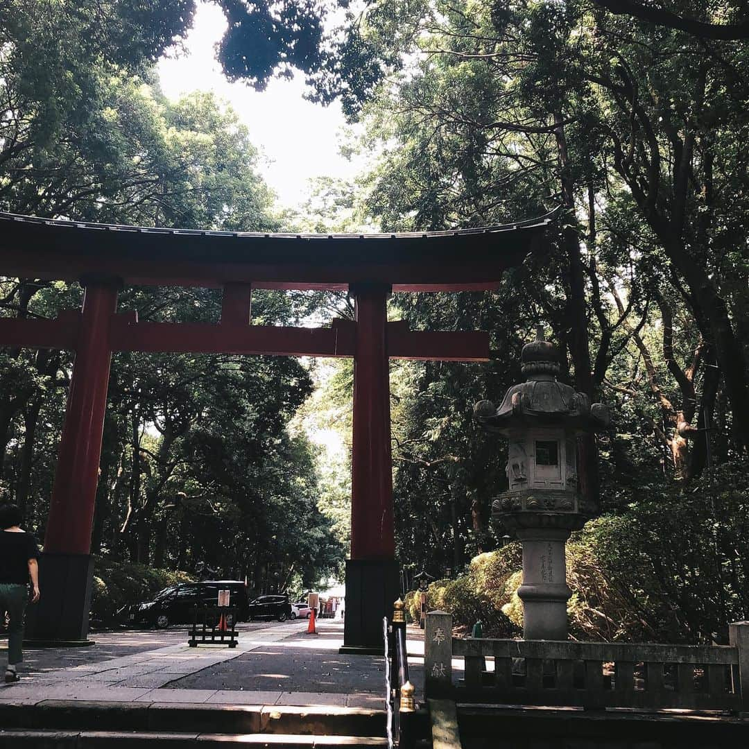 上田祥子さんのインスタグラム写真 - (上田祥子Instagram)「杉並の大宮八幡宮へ。1063年創建の由緒ある神社で東京のへそと呼ばれる子育て厄除け八幡様です。弥生時代の祭祀遺跡や族長の居住跡が発掘されているそうで、ここは古代よりかなりの聖域だったと思われます。縁結びの神社としても有名ですね。御神水も頂けます。幸福がえるは次回の参拝の楽しみに。 #大宮八幡宮 #東京のへそ #縁結び #子育て厄除け #⛩ #杉並区 #神社 #神社参拝 #御神水 #幸福がえる」8月3日 14時35分 - uedasachikoinsta