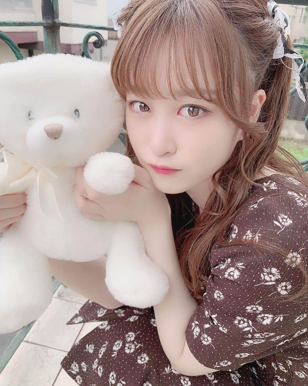 新沼希空さんのインスタグラム写真 - (新沼希空Instagram)「🧸🎀 🧸 ・ ・ くまのぬいぐるみかわいい^ - ^ ・ ・ #つばきファクトリー#tsubaki_factory#新沼希空#リボンアレンジ #へああれんじ #ヘアアレンジ #原宿美容室 #ぬいぐるみ #いいね #コメント #待ってます」8月3日 14時55分 - kisora_niinuma.official