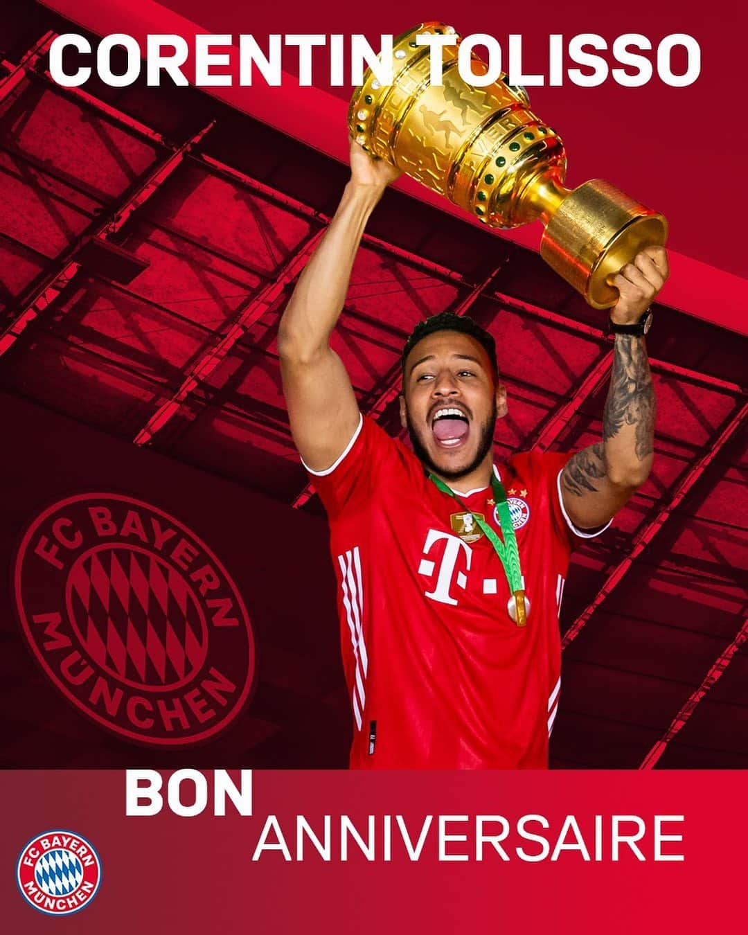 バイエルン・ミュンヘンさんのインスタグラム写真 - (バイエルン・ミュンヘンInstagram)「Happy Birthday, @corentintolisso! 🎂🎊 • • Get your FREE 2️⃣4️⃣ print today: https://fc.bayern/Tolisso-Flock • #MiaSanMia #FCBayern #packmas #HappyBirthday」8月3日 16時15分 - fcbayern