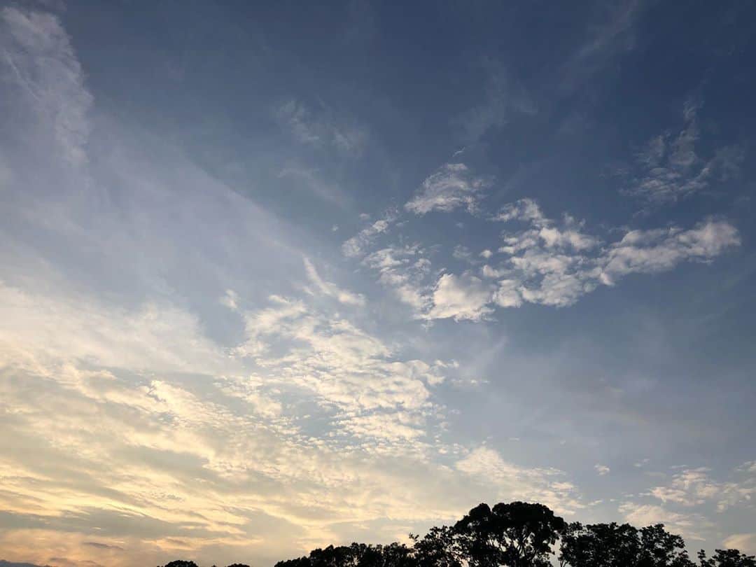島本真衣さんのインスタグラム写真 - (島本真衣Instagram)「夕方になると涼しくなりますね。風が心地よく空がとてもキレイ… 今日もたっぷり運動しました👟 皆さんも今日一日お疲れ様でした🤍 また明日お会い出来ますように🎤☀️  #空 #テレビ朝日 #アナウンサー #島本真衣」8月3日 18時49分 - mai_shimamoto_ex
