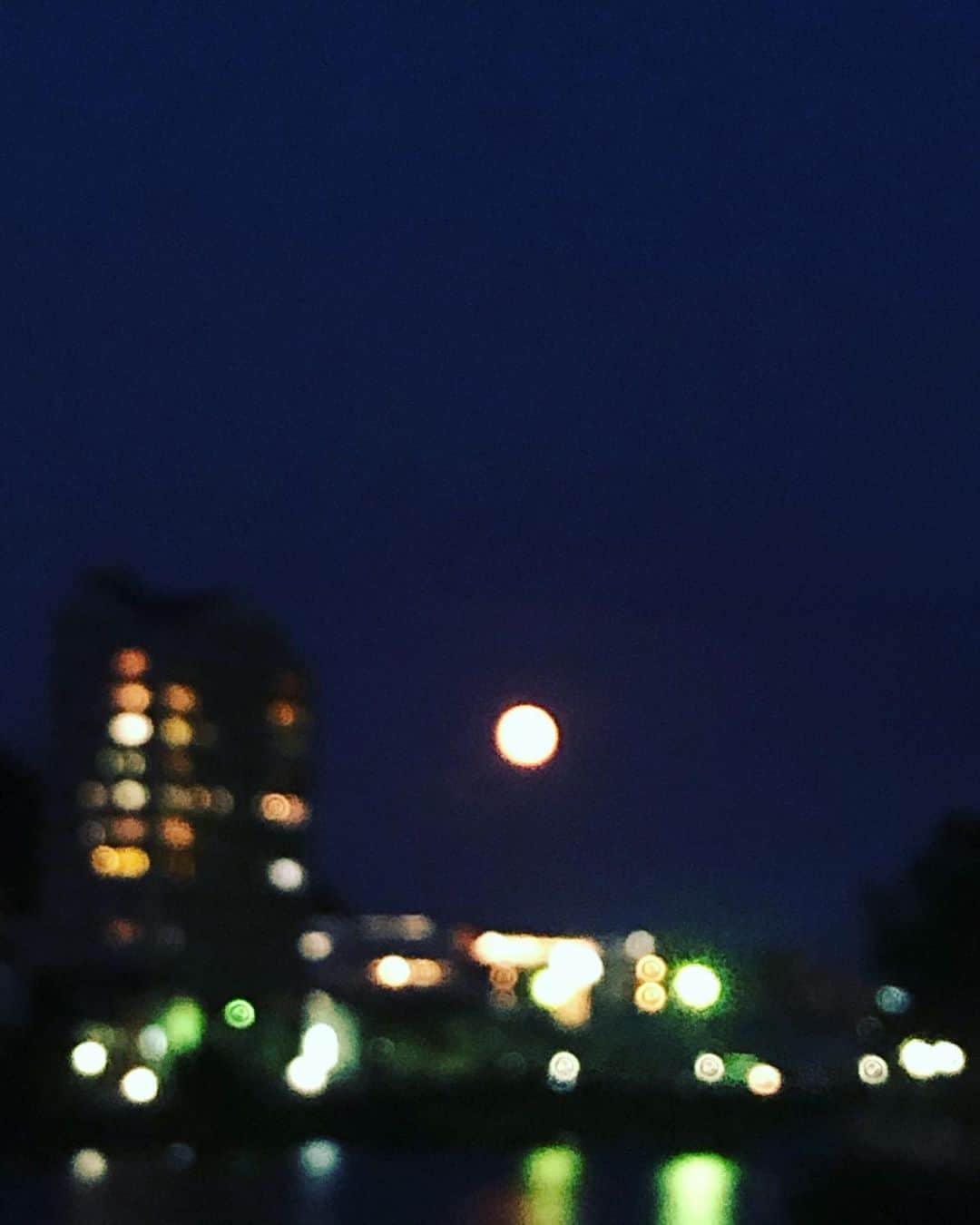 竹澤汀さんのインスタグラム写真 - (竹澤汀Instagram)「今日も月が最高ね。」8月3日 19時57分 - migiwaaaaaaaaaa