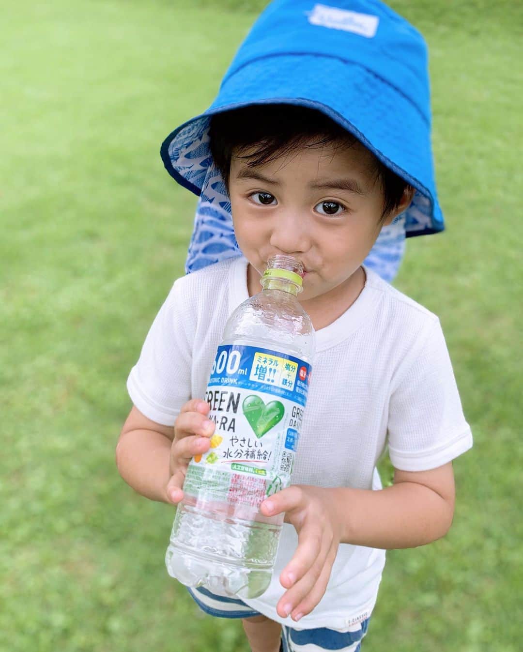 A_kun*mamaさんのインスタグラム写真 - (A_kun*mamaInstagram)「ごくごくごく💚👦🏻✌️  おいしそうに 飲んでいるのはお気に入りの GREEN DA・KA・RA 💚  あーくんはお庭や公園で遊ぶのが大好きだし 最近は虫捕りやザリガニ釣りに行くのが ブームで夢中になって遊んでいると 汗びっしょりになるので💦 汗で失われがちな「鉄分」が入った 新しい GREEN DA・KA・RA で 水分補給😆✌️💚  熱中症対策として飲めるし しかもこのまま冷凍もできるので お外に行く時は カチカチに凍らせて持っていくと 最高なのでおススメです🤗💚  @suntory_greendakara #鉄分 #水分補給 #熱中症対策 #ダカラ #サントリー #suntory #鉄分補給 #鉄分 #夏 #お出かけ #在宅 #PR #グリーンダカラ #男の子 #4歳7ヶ月」8月3日 20時22分 - aaaooo121