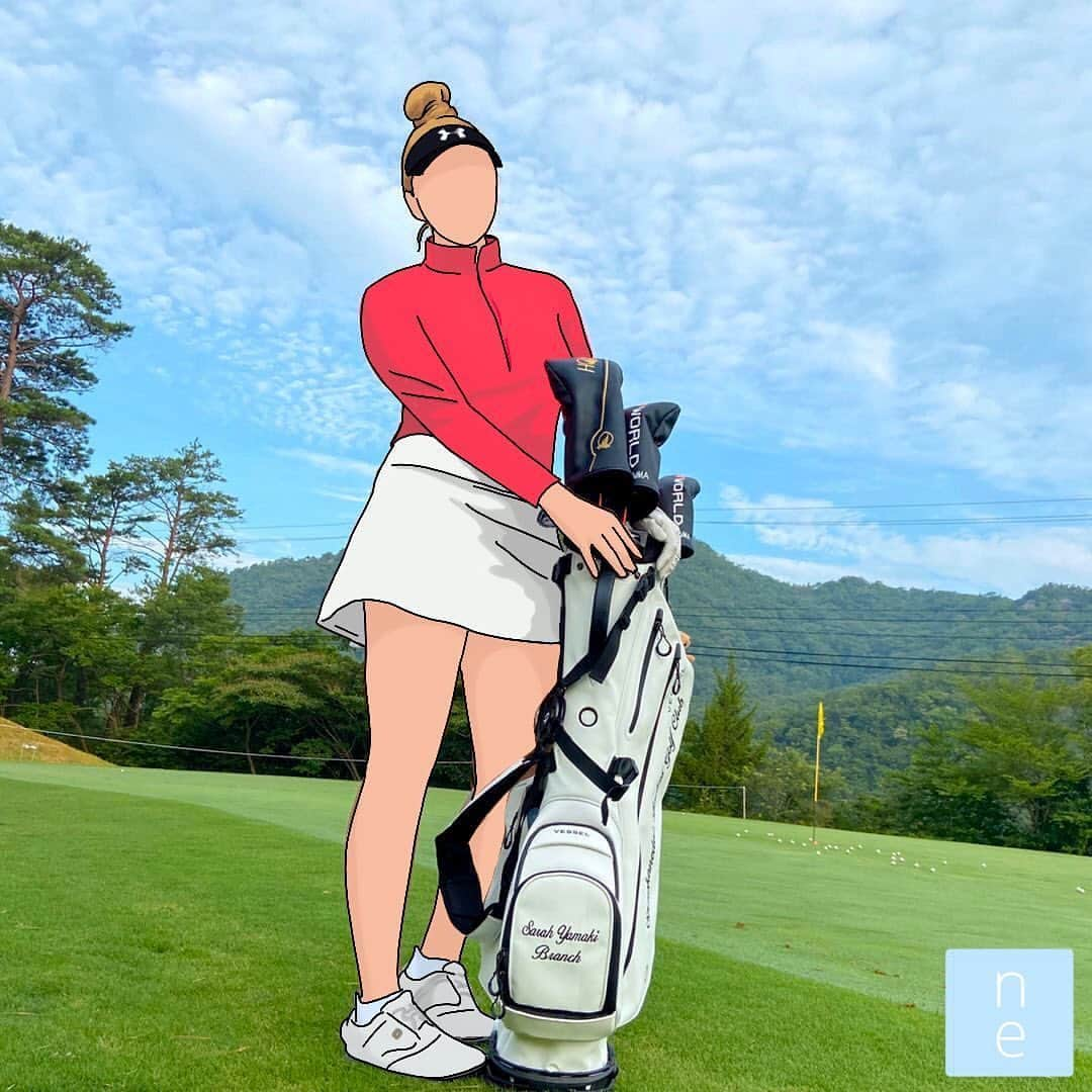 八巻セイラさんのインスタグラム写真 - (八巻セイラInstagram)「人生で初めてのネーム入りのバックです！@vesselgolf.japan  このバックとともに頑張って行きます！🏌🏼‍♀️ 可愛すぎてすごく気に入ってます☺️ 二枚目はオーストラリアのお友達が作ってくださった作品です！  Thank you @ne.illustrations for this beautiful sketch 🧑🏻‍🎨 Love that I finally have an artwork of my self 😉  今日もマイナビの投票よろしくお願いします🤲🏻  #ゴルフ女子 #ゴルフバッグ #マイバッグ #ネーム入り #ベゼル #vessel #vesselgolfbags #vesseljapan #underamour #underarmourgolf #lululemon #neillustrations #artwork #beautifulsketch #golfgirls」8月3日 20時36分 - sarahyamakibranch