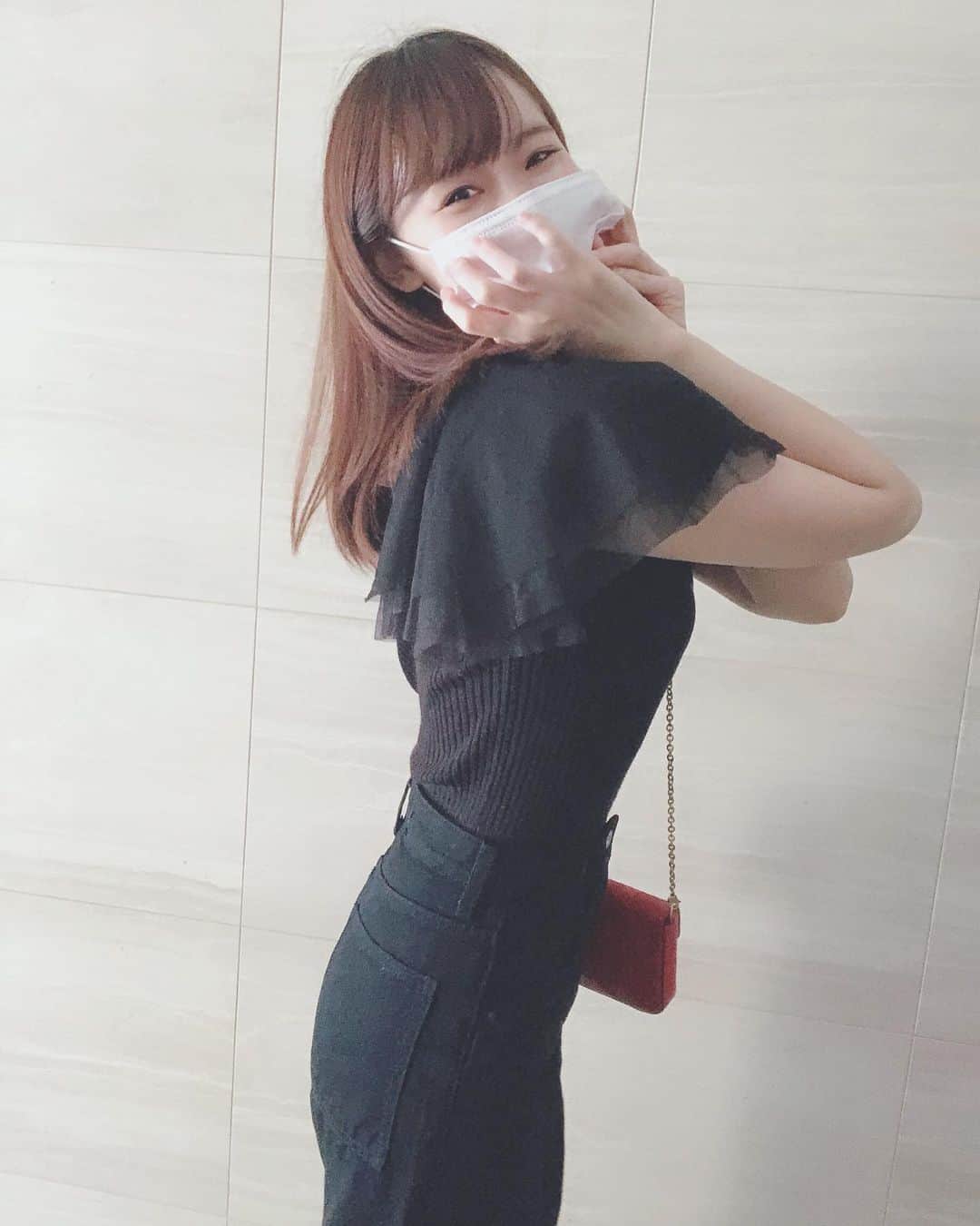 大段舞依のインスタグラム：「﻿ ﻿ まっくろ♡♡♡﻿ ﻿」