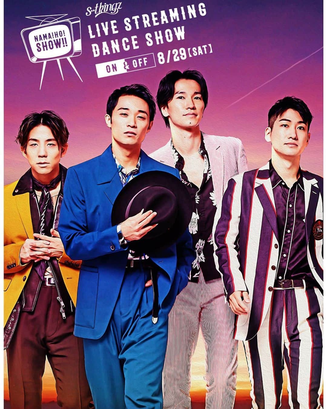 Kazuki Hamamotoのインスタグラム：「先程はインスタライブ見てくださった皆様ありがとうございました！  今日公開された 『s**t kingz Live streaming dance show「NAMA!HO!SHOW!!〜ON&OFF 〜」』 のメインビジュアル！ 詳細もHPにアップされているので是非チェックしてくださいね^_^  燃えるぜ〜🔥  #NAMAHOSHOW #シットキングス #ONandOFF」