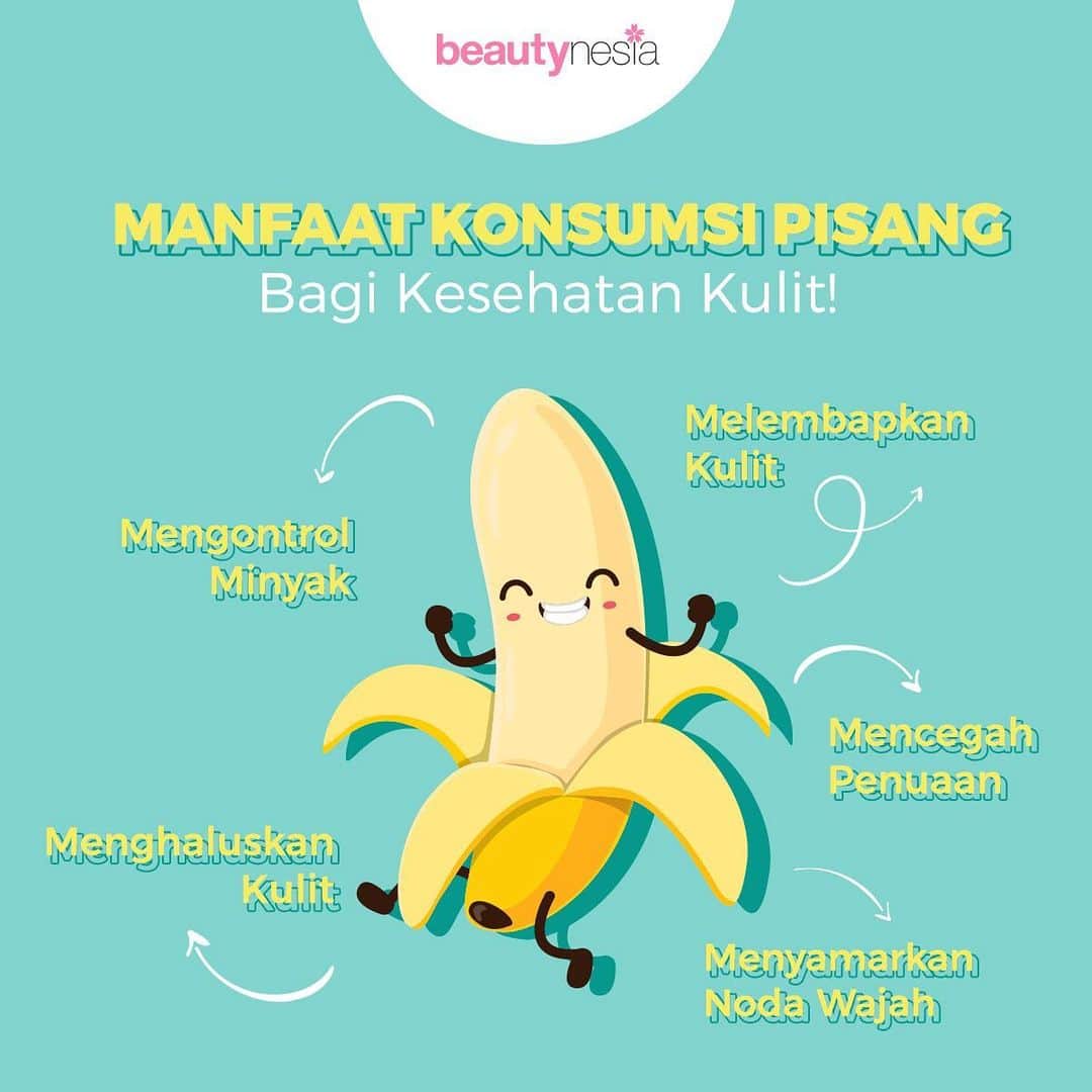 Beauty | Health | Fashionさんのインスタグラム写真 - (Beauty | Health | FashionInstagram)「Buah pisang sering menjadi alternatif makanan saat sedang diet. Karena kandungannya yang mampu memperlambat proses mencerna makanan sehingga bikin perut gampang kenyang. Tapi ternyata bukan cuma bermanfaat untuk tubuh, pisang juga bermanfaat untuk membantu kulit jadi lebih glowing karena memiliki Vitamin A, Vitamin C, Vitamin E serta memiliki sifat antikosidan dan antimikroba. Kamu bisa konsumsi pisang bersama dengan oatmeal atau madu setiap pagi. Ohiya, selain di konsumsi, pisang juga bisa digunakan sebagai masker wajah lho.⁣ ⁣ ⁣ #BeautynesiaID #Beautynesia #ManfaatPisang #Pisang #MaskerPisang #KulitGlowing #GlowingAlami ⁣」8月3日 21時18分 - beautynesia.id