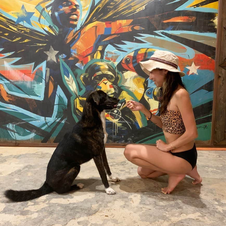 UlalaGirlのインスタグラム：「New friend🖤」