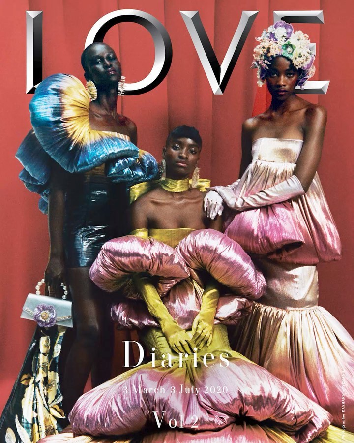 LOVE MAGAZINEのインスタグラム：「WE MAY HAVE SOLD OUT AT DOVER STREET MARKET BUT YOU CAN STILL GET YOUR HANDS ON OUR LATEST ISSUE 📢📢📢  Tap to buy #LOVEDiaries 💖」