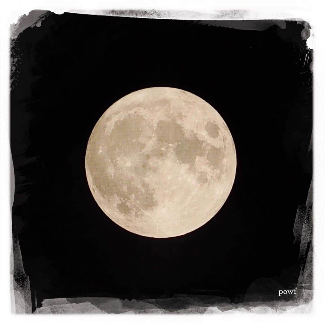 anemone_69のインスタグラム：「. #fullmoon 🌕 . . #満月 #moon #月 #DreamCanvas_powf . . .」