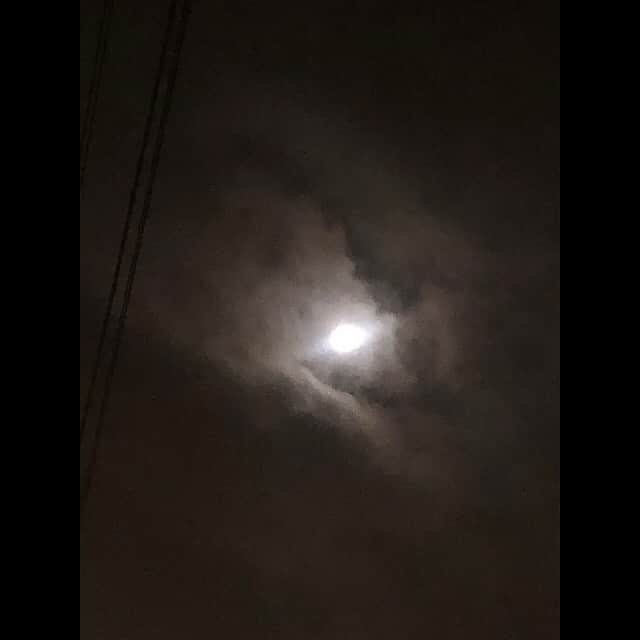 日高優月さんのインスタグラム写真 - (日高優月Instagram)「☺︎☺︎☺︎ . . 月が綺麗ですね . . #満月」8月3日 22時34分 - yuzukihidaka_0401