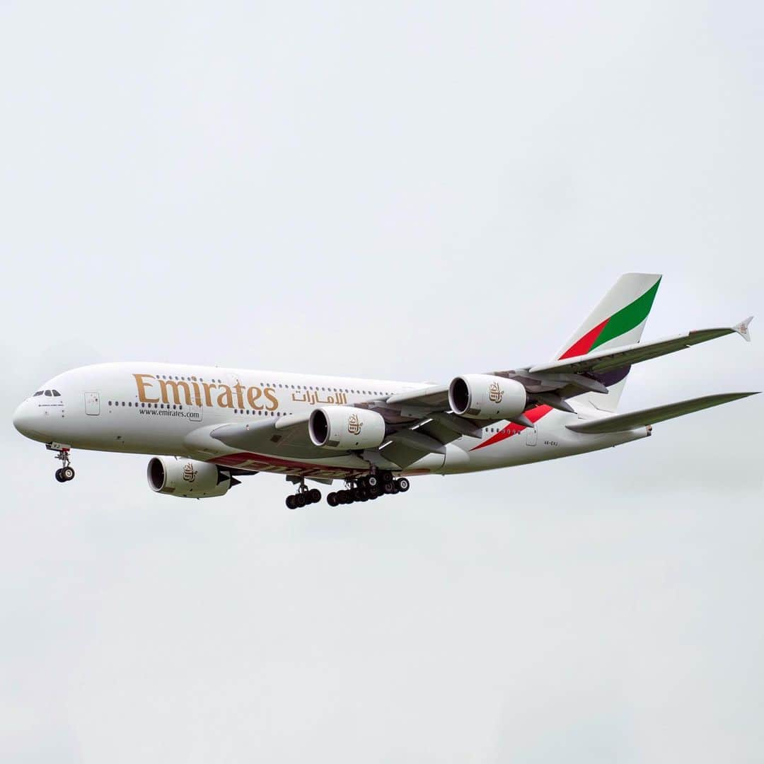 エミレーツ航空さんのインスタグラム写真 - (エミレーツ航空Instagram)「We will deploy our flagship @Airbus A380 to Guangzhou starting from 8 August 2020.   Our iconic double-decker aircraft also returned to Amsterdam and Cairo on 1 August resuming commercial services for the first time since March.   We look forward to gradually expand the A380’s deployment to more destinations in line with customer demand.   ✈️ The Emirates A380 now serves 5 cities ✈️ Twice daily to @Heathrow_Airport ✈️ Daily to @Schiphol and @ParisAeroport ✈️ Four times a week to Cairo ✈️ Once a week to Guangzhou  Images credit: @matdouhaire @j3f.aviation @spson_photography @airplanesbygwen @dutch_aviationfreaks」8月4日 0時01分 - emirates