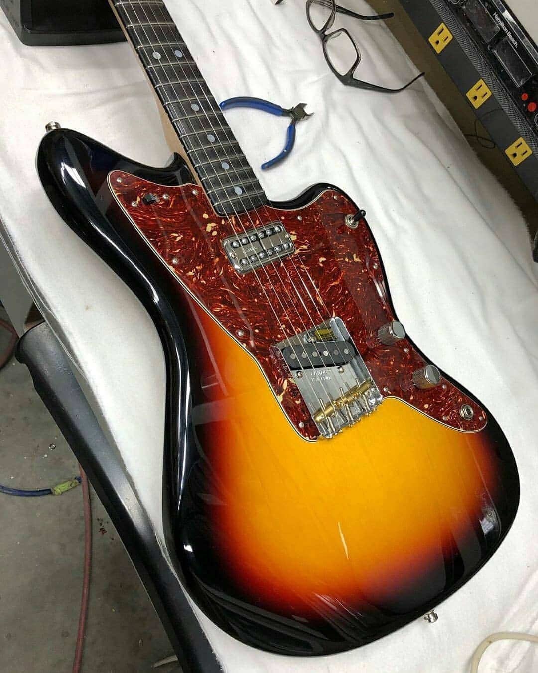 Fender Guitarさんのインスタグラム写真 - (Fender GuitarInstagram)「Here's "a six string tool of terror" from Master Builder @dennisfendercustom. What would you name this if it was yours?」8月4日 1時05分 - fender
