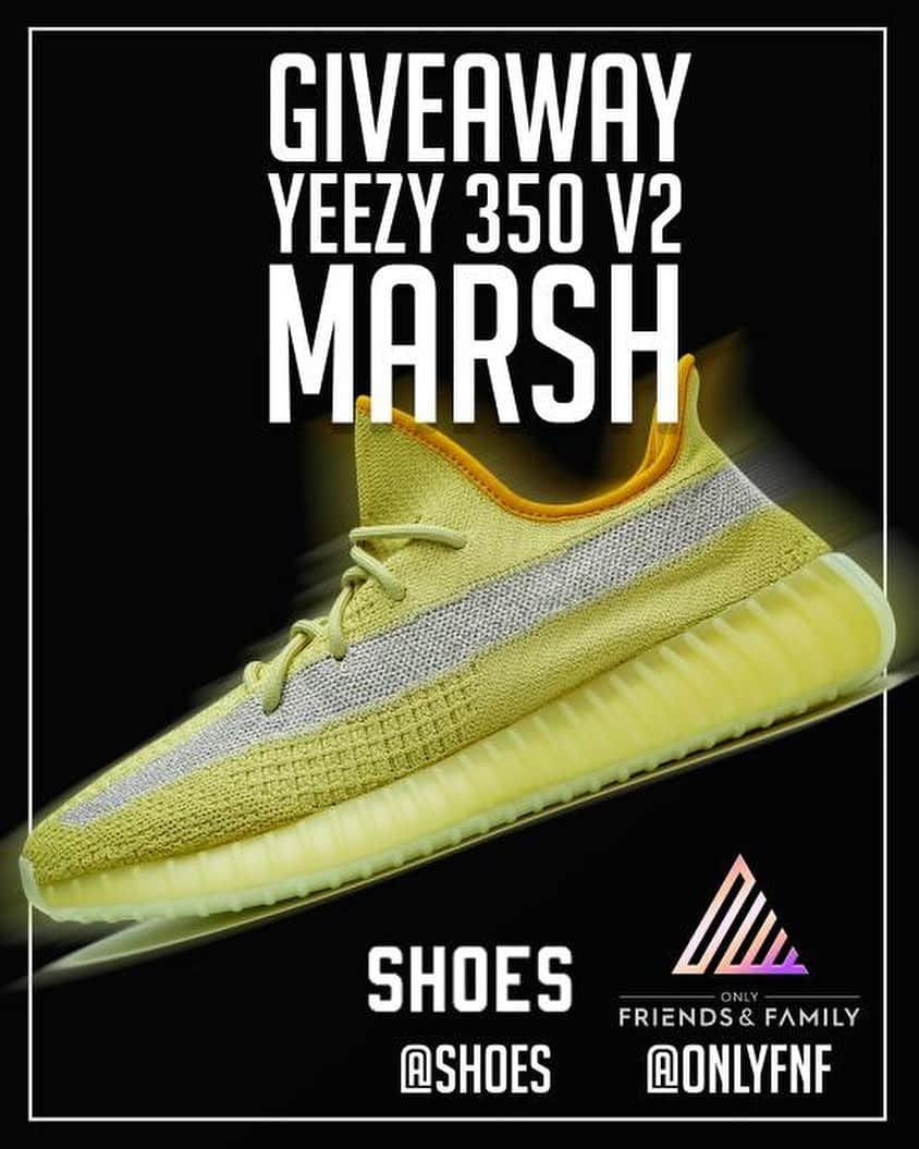 shoes ????さんのインスタグラム写真 - (shoes ????Instagram)「*CLOSED - WINNER PICKED* 🚨GIVEAWAY🚨’Yeezy 350 V2 Marsh’  NO PURCHASE NECESSARY  TO ENTER to WIN: 1. Follow @shoes and @onlyfnf 2. Comment your size AND tag a friend 3. Like this post 4. Share this post on your story  Each comment complete with size, friend tag and like will count as (1) entry. ONE random winner will be selected when this giveaway closes & will be notified via Direct Message. Deadline to enter: 11:59 pm EST August 7th, 2020 . Winner will be announced on August 8th, 2020.  Instagram is not associated with this giveaway. US/Canada residents only, age 18 and up. No purchase necessary to enter.  #contest #tagafriend #free #giveaway #instagramgiveaway #instagramcontest #shoes #footwear #nikewomens #nike #fashion #nycfashion #nyc #freeshoes #freestuff #freestufffinder #nikeairmax95 #nikeairmax #nikeshoes #nikegiveaway #airmax95 #backtoschool #backtoschooloutfit #sneakers #sneaker #sneakerhead #nikes #nike✔️」8月4日 1時22分 - shoes