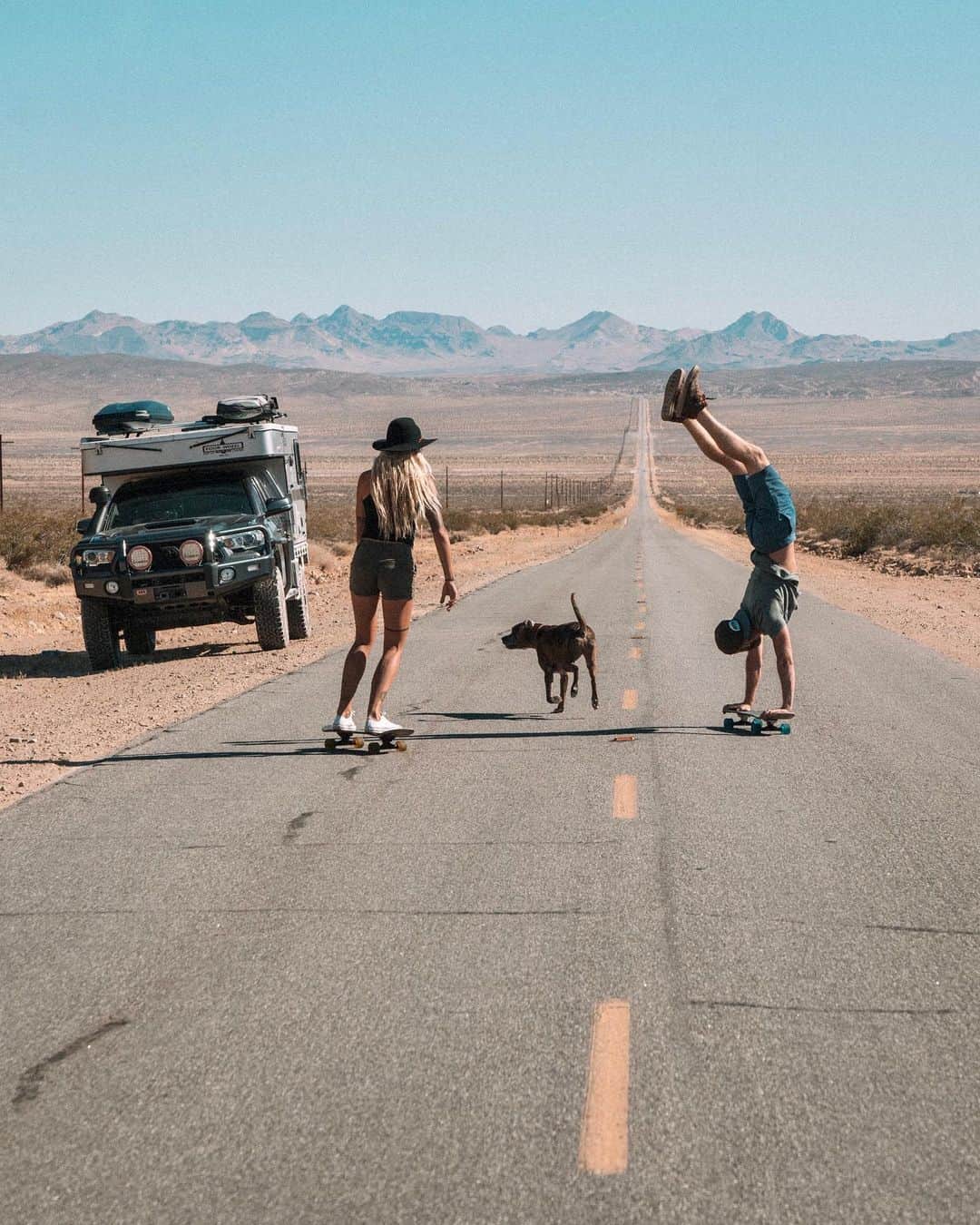 Travis Burkeのインスタグラム：「Daydreaming of life on the road and always doing things a little differently 🙃.  ⠀ Also, I was excited to receive a copy of the new Overland Journal magazine in the mail yesterday where @gypsealaysea and I have an 11-page feature story! Her words and my imagery tell the story of our first road trip together and how we had both been internally struggling with trying to live a more “normal” life and simultaneously decided to get back on the road and do what we love, together.     ⠀ With everything becoming more digital, it always feels satisfying to have something tangible to hold, smell, and share. ⠀ @Overlandjournal @fourwheelcampers @sector9」