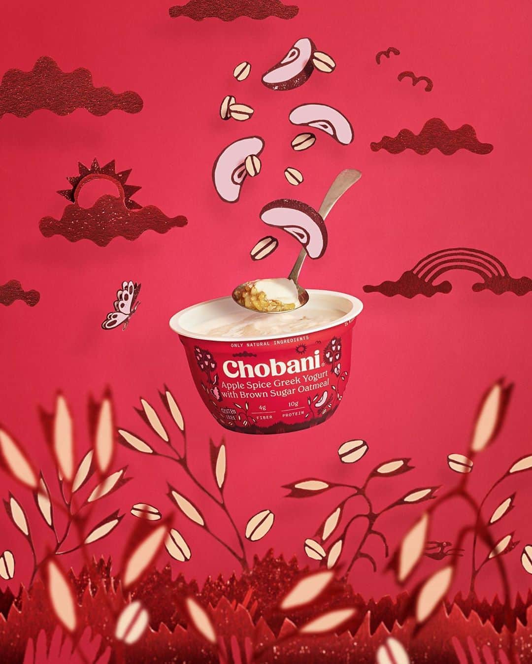 Chobaniさんのインスタグラム写真 - (ChobaniInstagram)「Like two of our favorite breakfasts, swirled into one nourishing snack. Which Oatmeal on the Bottom flavors have you tried?」8月4日 4時27分 - chobani