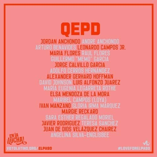 ゾーイ・サルダナさんのインスタグラム写真 - (ゾーイ・サルダナInstagram)「A year ago today, El Paso suffered a racist terrorist attack that left our community in shambles. This year, we turn our grief into action. Tap the link in bio (votolatino.org/elpaso), donate to the victims’ scholarship fund, and register to vote. Because now more than ever, we need leaders who will fight with us to abolish racism and keep our communities safe. #LoveForElPaso ........................................................... Hace un año, nuestra gente en El Paso sufrieron un tiroteo que dejó a 23 personas muertas, decenas heridas y toda una comunidad en ruinas. Ese día, los Latinos de este país se unieron para lamentar las víctimas de este ataque terrorista y racista. Este año, convertiremos nuestro dolor en acción. Visite VotoLatino-punto-org-slash-elpaso (votolatino.org/elpaso), haga una donación al fondo de becas para las familias de las víctimas y registrese para votar este Noviembre. Porque ahora más que nunca, necesitamos líderes que luchen con nosotros para abolir el racismo y mantener a nuestras comunidades seguras. #amorporelpaso」8月4日 4時49分 - zoesaldana