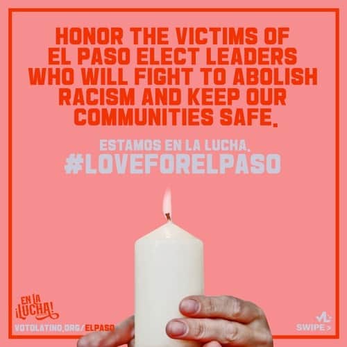 ゾーイ・サルダナさんのインスタグラム写真 - (ゾーイ・サルダナInstagram)「A year ago today, El Paso suffered a racist terrorist attack that left our community in shambles. This year, we turn our grief into action. Tap the link in bio (votolatino.org/elpaso), donate to the victims’ scholarship fund, and register to vote. Because now more than ever, we need leaders who will fight with us to abolish racism and keep our communities safe. #LoveForElPaso ........................................................... Hace un año, nuestra gente en El Paso sufrieron un tiroteo que dejó a 23 personas muertas, decenas heridas y toda una comunidad en ruinas. Ese día, los Latinos de este país se unieron para lamentar las víctimas de este ataque terrorista y racista. Este año, convertiremos nuestro dolor en acción. Visite VotoLatino-punto-org-slash-elpaso (votolatino.org/elpaso), haga una donación al fondo de becas para las familias de las víctimas y registrese para votar este Noviembre. Porque ahora más que nunca, necesitamos líderes que luchen con nosotros para abolir el racismo y mantener a nuestras comunidades seguras. #amorporelpaso」8月4日 4時49分 - zoesaldana