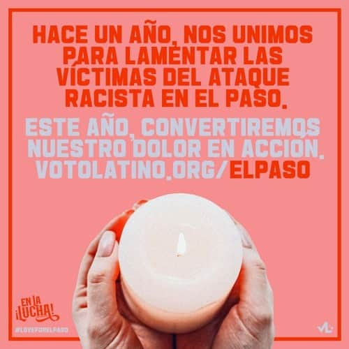 ゾーイ・サルダナさんのインスタグラム写真 - (ゾーイ・サルダナInstagram)「A year ago today, El Paso suffered a racist terrorist attack that left our community in shambles. This year, we turn our grief into action. Tap the link in bio (votolatino.org/elpaso), donate to the victims’ scholarship fund, and register to vote. Because now more than ever, we need leaders who will fight with us to abolish racism and keep our communities safe. #LoveForElPaso ........................................................... Hace un año, nuestra gente en El Paso sufrieron un tiroteo que dejó a 23 personas muertas, decenas heridas y toda una comunidad en ruinas. Ese día, los Latinos de este país se unieron para lamentar las víctimas de este ataque terrorista y racista. Este año, convertiremos nuestro dolor en acción. Visite VotoLatino-punto-org-slash-elpaso (votolatino.org/elpaso), haga una donación al fondo de becas para las familias de las víctimas y registrese para votar este Noviembre. Porque ahora más que nunca, necesitamos líderes que luchen con nosotros para abolir el racismo y mantener a nuestras comunidades seguras. #amorporelpaso」8月4日 4時49分 - zoesaldana