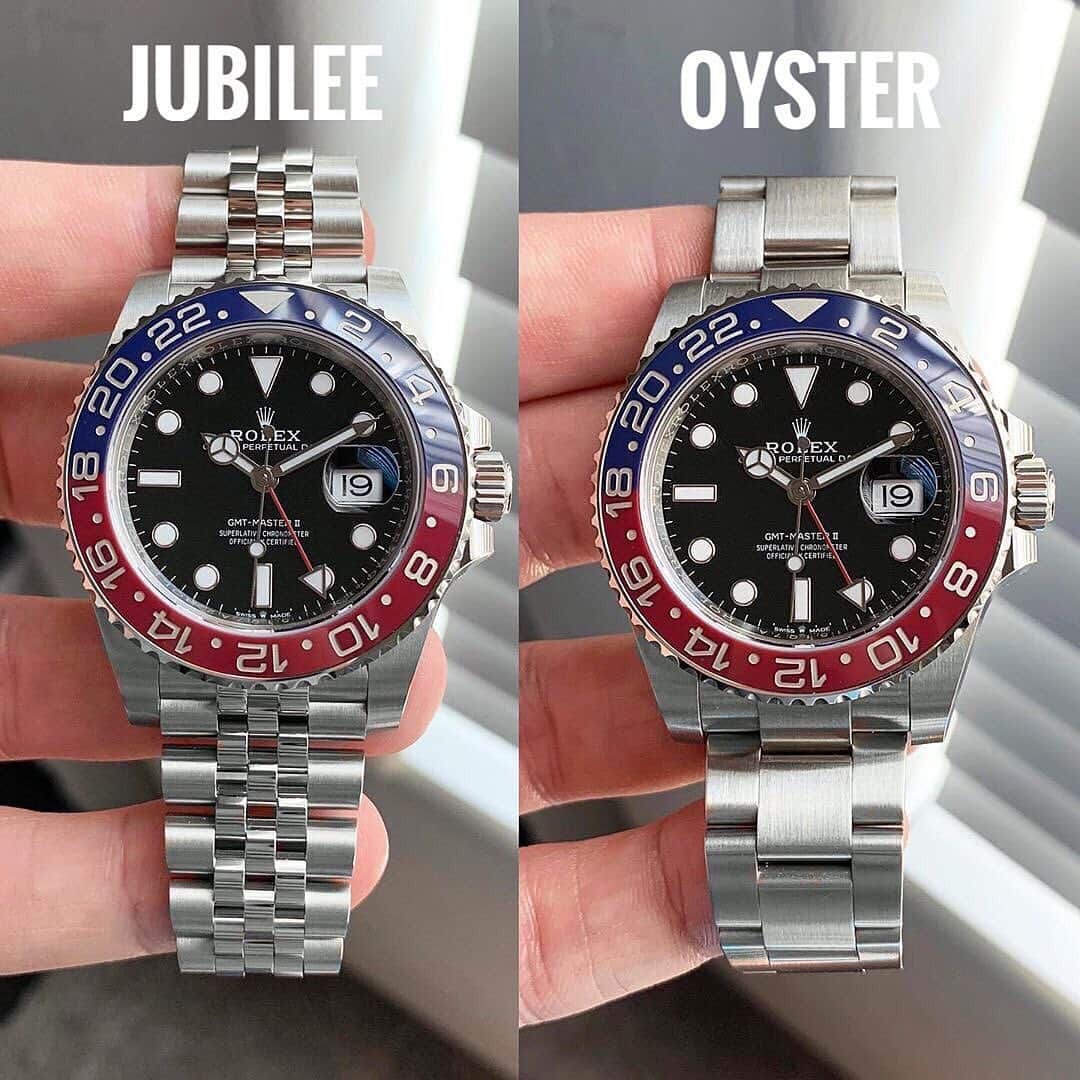 Daily Watchさんのインスタグラム写真 - (Daily WatchInstagram)「Rolex Pepsi on Jubilee or Oyster? What is your preference? 🤔 Photo by @rolexdiver」8月4日 6時15分 - dailywatch