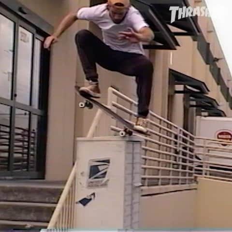 スラッシャーのインスタグラム：「📼 @rob.wootton’s ‘Broadcast VHS’ part is LIVE on ThrasherMagazine.com 📡」