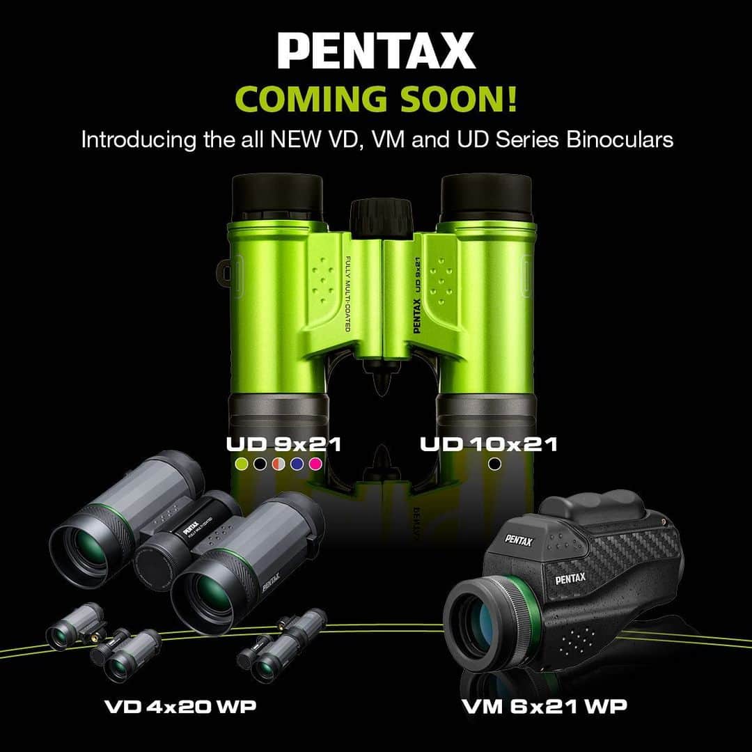 Ricoh Imagingさんのインスタグラム写真 - (Ricoh ImagingInstagram)「Coming soon! The new UD, VM and VD series binoculars! Learn more at the link in the bio.」8月4日 7時00分 - ricohpentax