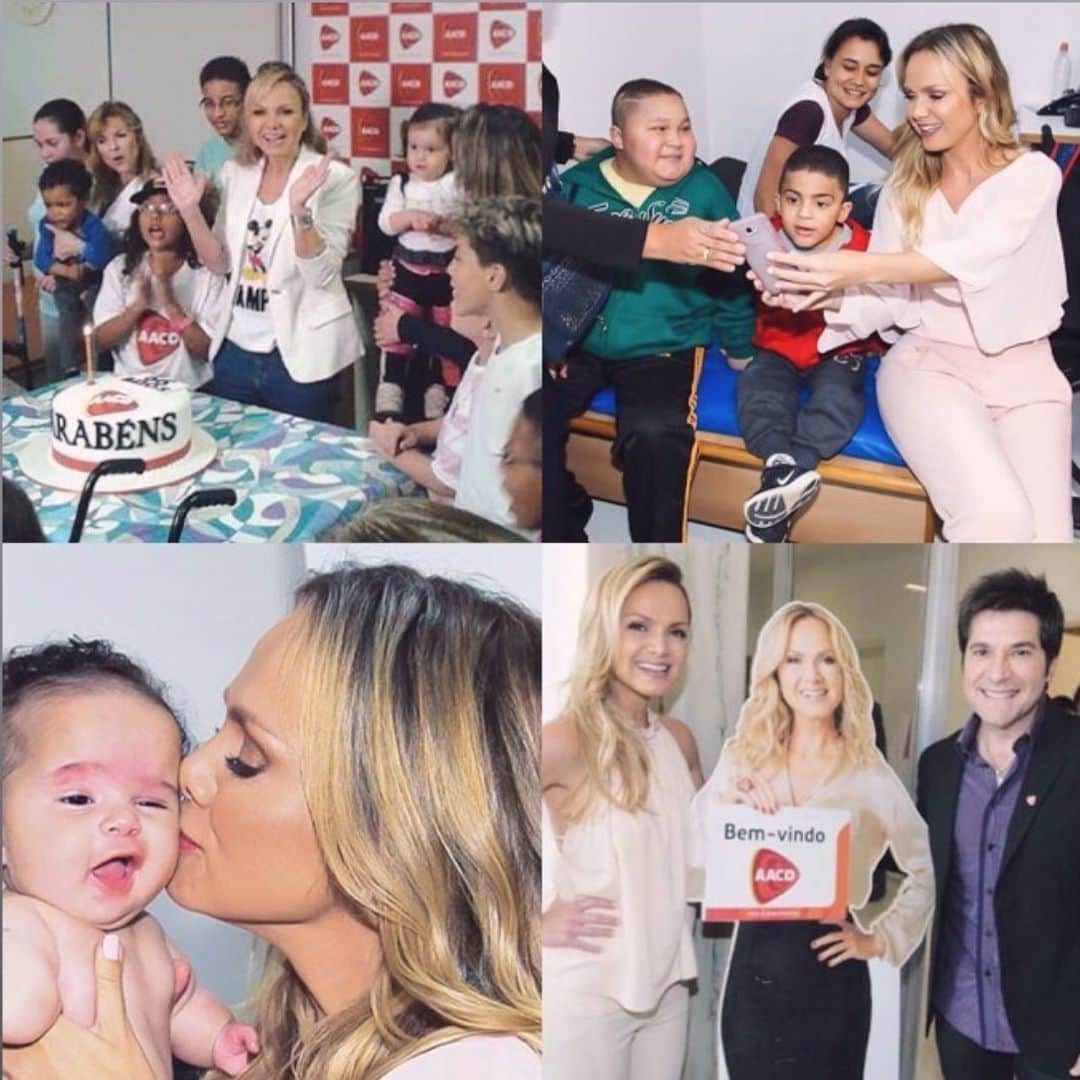 Eliana Michaelichin Bezerraのインスタグラム：「Feliz aniversário, AACD. A madrinha, do @teletonoficial, aqui tá com saudade de dar um beijo todo especial nestas mães guerreiras e nestas crianças tão amadas. Hoje essa instituição que tanto admiro completa 70 anos e eu só posso desejar que continuem com esse trabalho lindo, cheio de amor e excelência.  E pra que isso seja possível eles precisam de nossa ajuda. Por favor, sigam a @aacdoficial ❤️e quem puder clique no aviãozinho para enviar aos amigos. Obrigada 🙏🏻#aacd70anos」