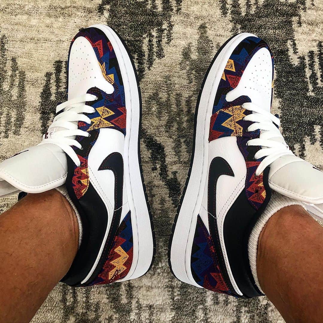 ルーク・ドナルドのインスタグラム：「Retro Monday’s on MJ Monday’s @jumpman23 #low1s #damn #oldschool #retro #jordan1」