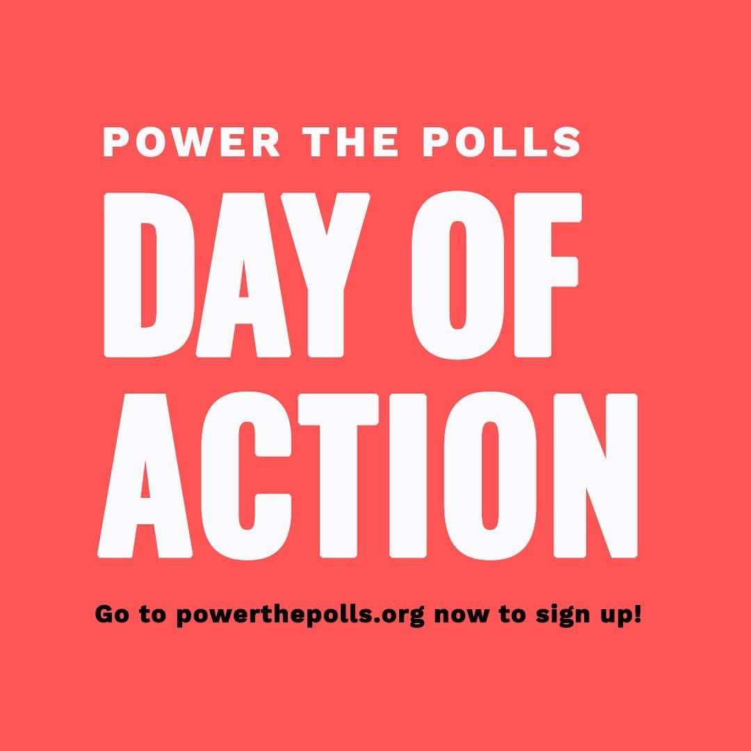 JR・ボーンのインスタグラム：「Three months ‘til Election Day, and yet America is still facing a huge shortage of poll workers. YOU can change that! Help @PowerThePolls reach 80,000 signups today! Let’s #PowerThePolls to ensure a safe and secure election and get paid doing it. https://www.powerthepolls.org/」
