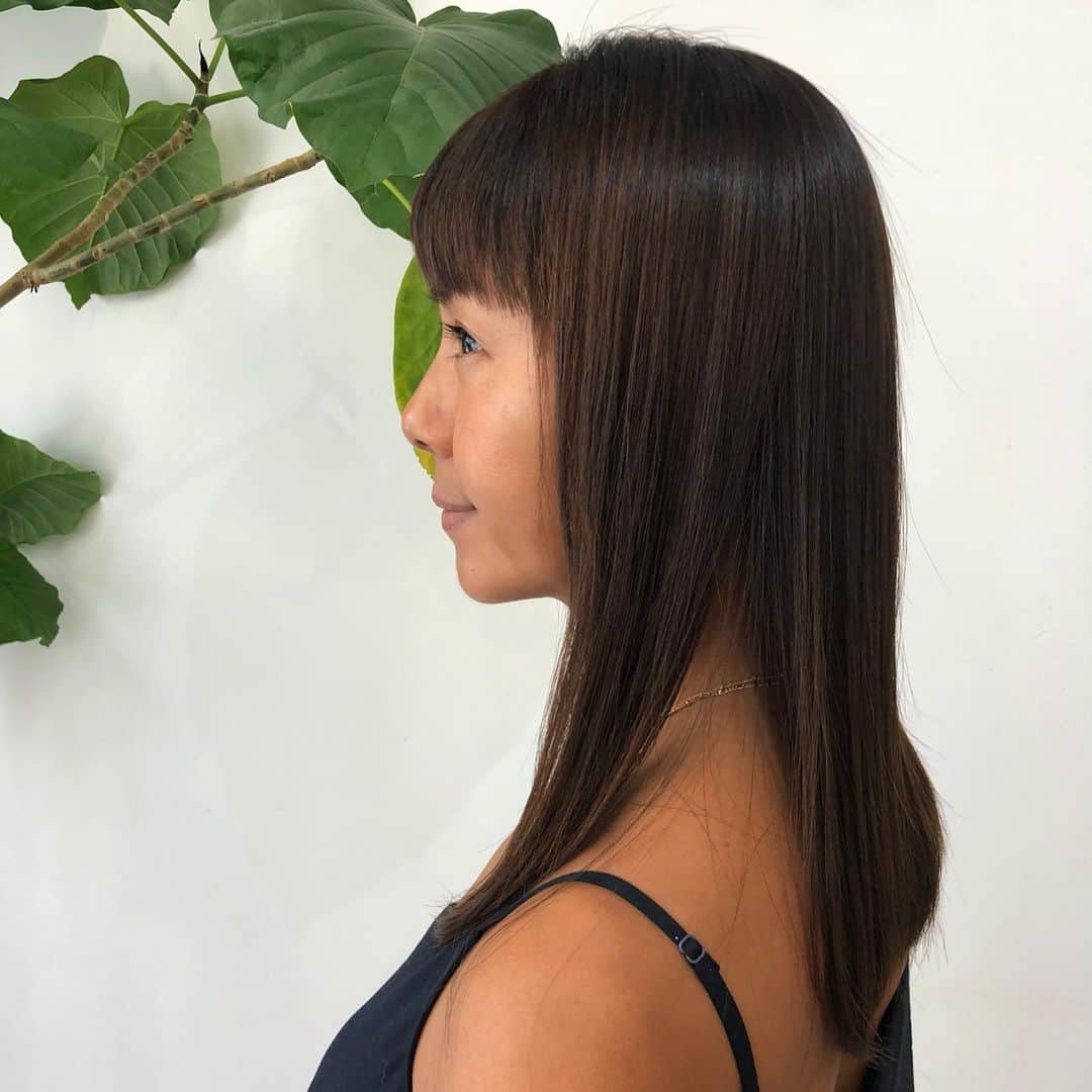 田中律子さんのインスタグラム写真 田中律子instagram 半年ぶりのヘアメンテ 先日東京へ帰ったついでにやっとやっとお手入れ行けました Stay Home中は 工作バサミで自分で前髪を切り ボブだった髪は胸まで伸び 紫外線バリバリ当たった髪は潮焼けして勝手