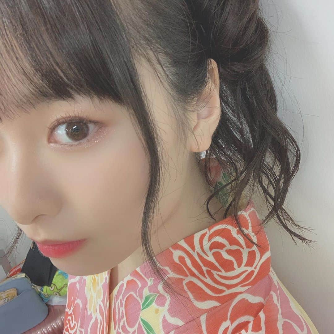 久保怜音さんのインスタグラム写真 - (久保怜音Instagram)「#うたコン ありがちょ  #akb48 #浴衣 #👘」8月4日 22時05分 - satone_kubo