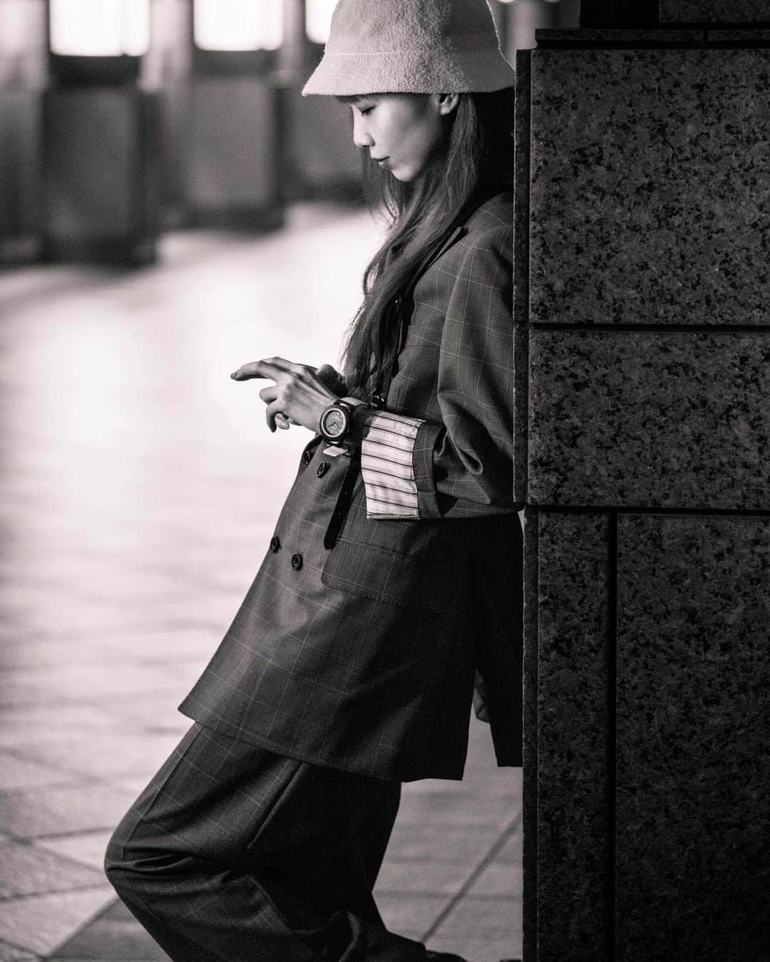 si ouxのインスタグラム：「[model work]﻿ MAGIC STICK × SEIKO WIRED WW﻿ ﻿ photo, dir @mgsperz﻿ styling @takafumi_80 ﻿ hmu @eriko_mr ﻿ ast @junisug ﻿ model @si_oux ﻿ ﻿ このとき7月の初旬、今年梅雨明けないんじゃないかとおもってた ﻿ #MSWW2020 #magicstick_tyo #WW」