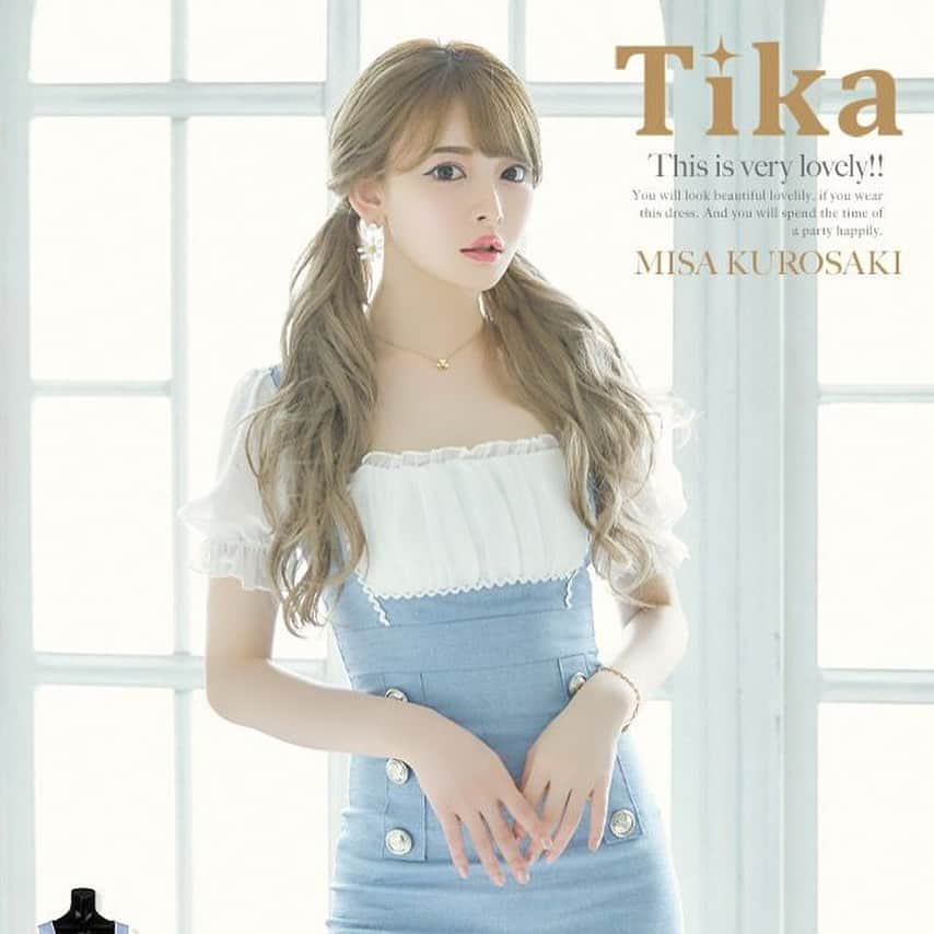 TIKAさんのインスタグラム写真 - (TIKAInstagram)「TIKAに新しいモデルさん👯‍♀️黒崎みさちゃん💓どーしてもモデルになってほしくて、猛アタックしたよー❣️やっぱり可愛すぎです😲❣️❣️ #黒崎みさ　ちゃん #TIKA #ティカ #キャバ嬢」8月4日 14時23分 - tika_ikeda