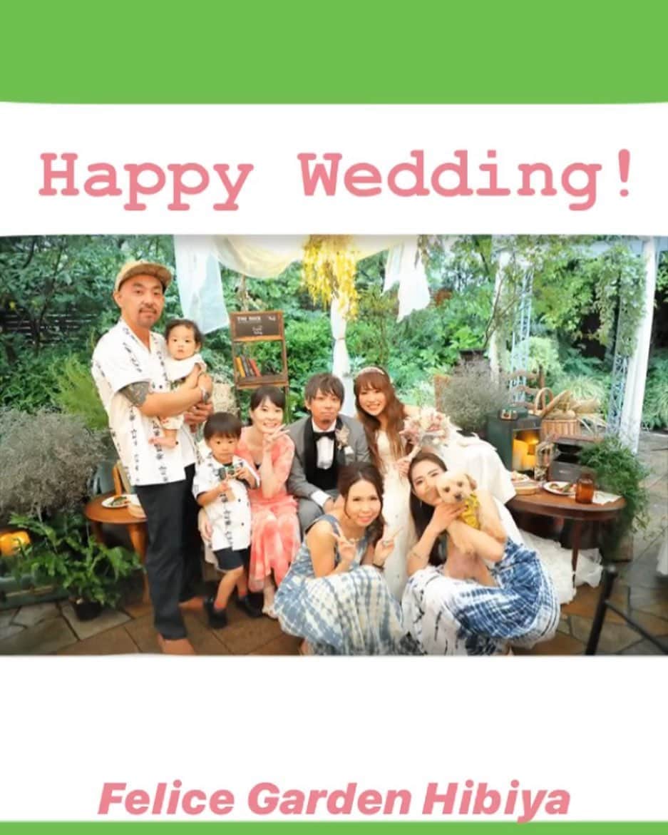 のインスタグラム：「夏でも安心ガーデンウエディング！」