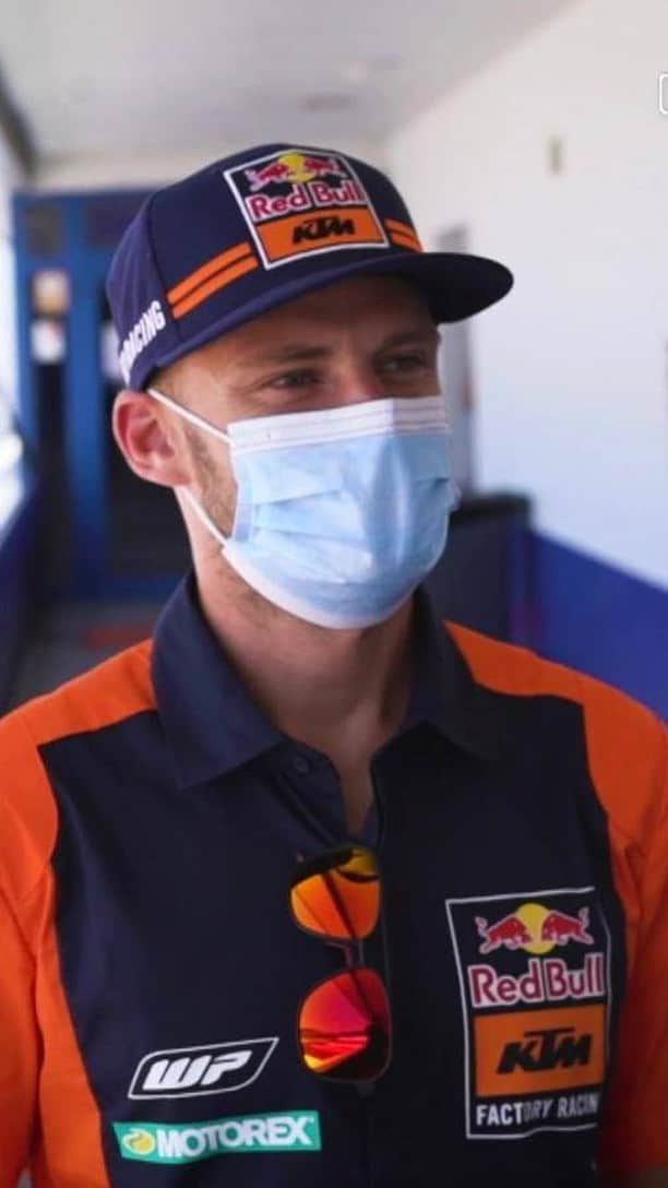 のインスタグラム：「How much do you know about #MotoGP's new rookie sensation? 😎 Answering the questions you never knew needed asking as we enjoy A Cuppa With @bradbinder! 🍵」